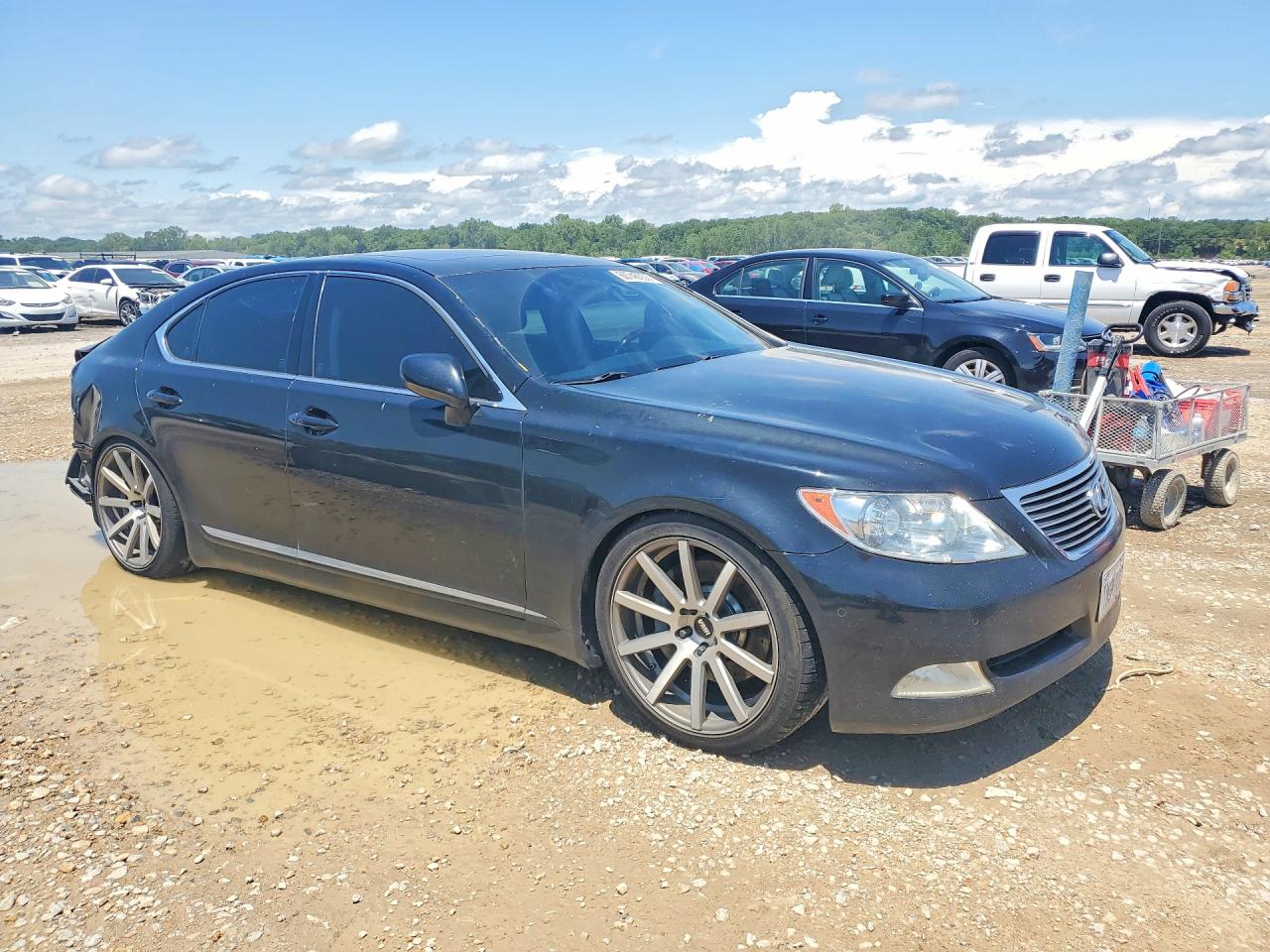 2009 Lexus Ls 460 Black vin: JTHCL46F295002614