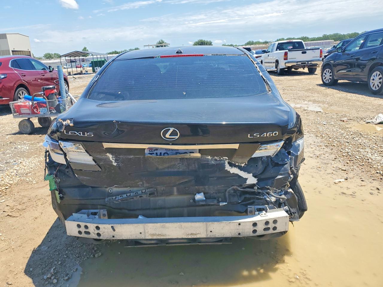 2009 Lexus Ls 460 Black vin: JTHCL46F295002614