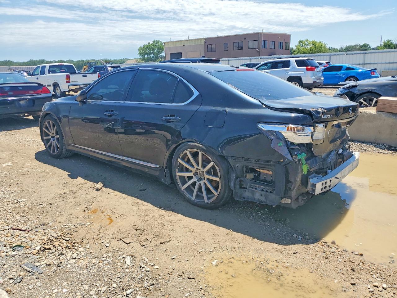 2009 Lexus Ls 460 Black vin: JTHCL46F295002614