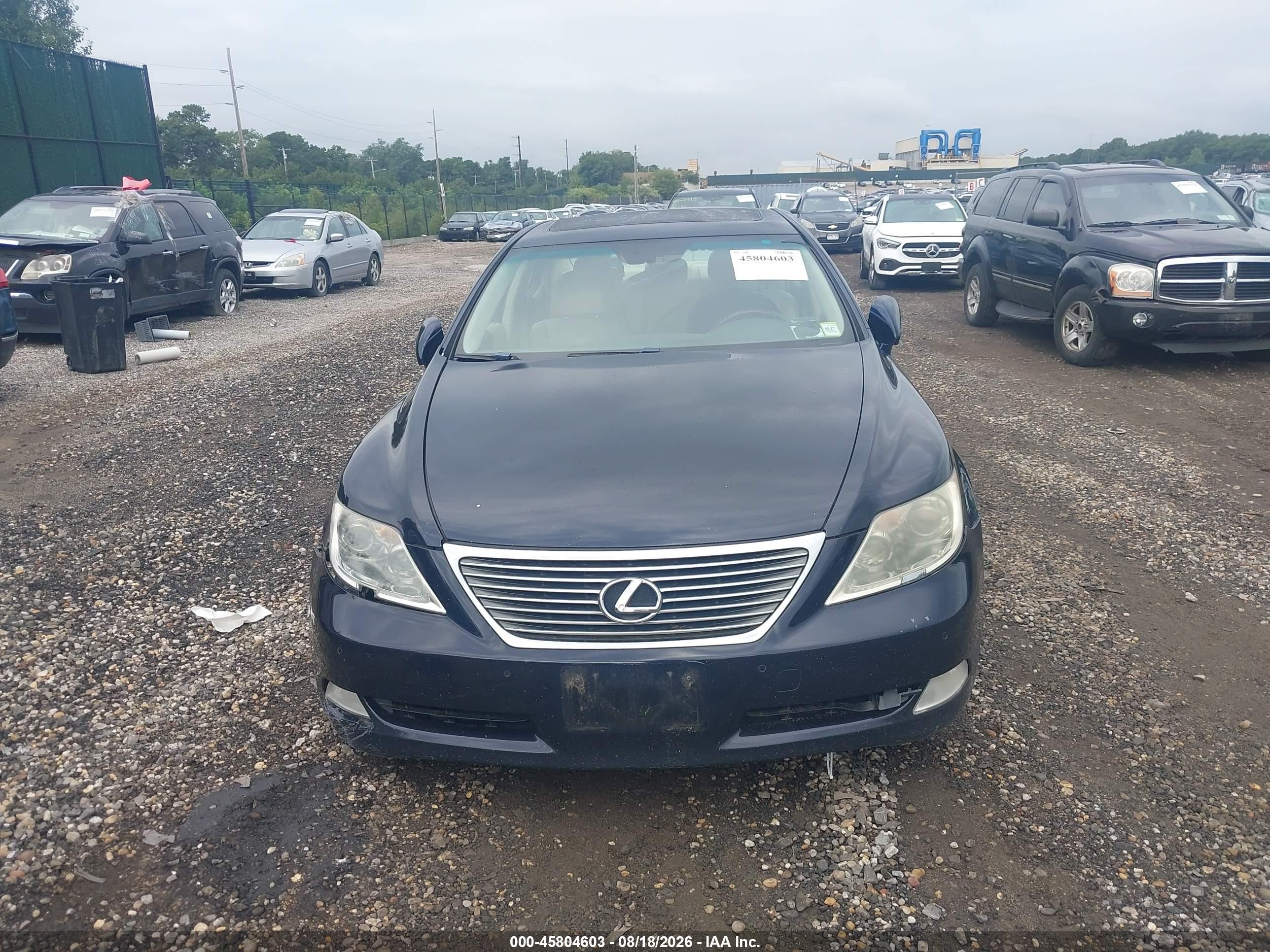 2009 Lexus Ls 460   Blue vin: JTHCL46F495003537