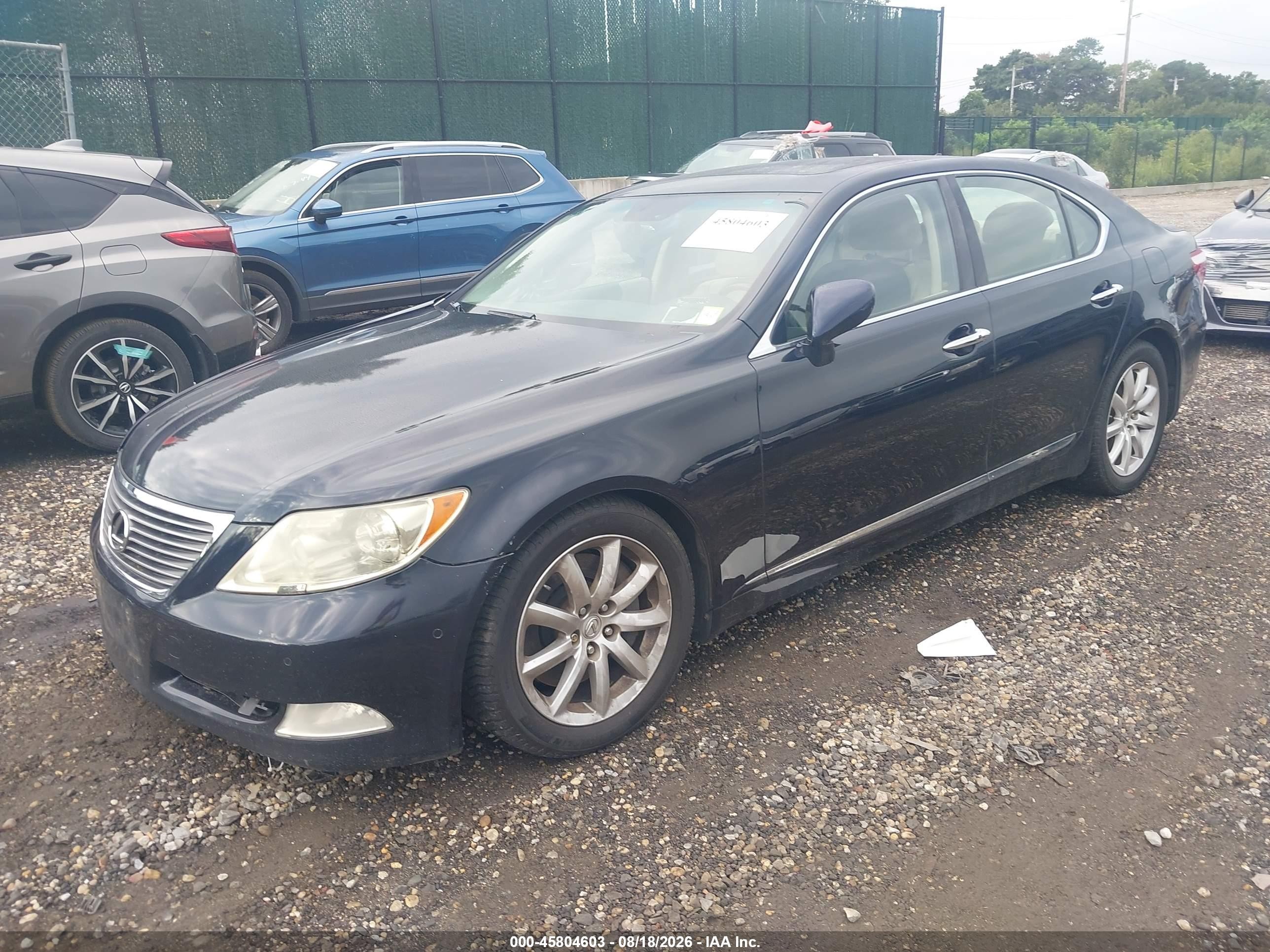 2009 Lexus Ls 460   Blue vin: JTHCL46F495003537