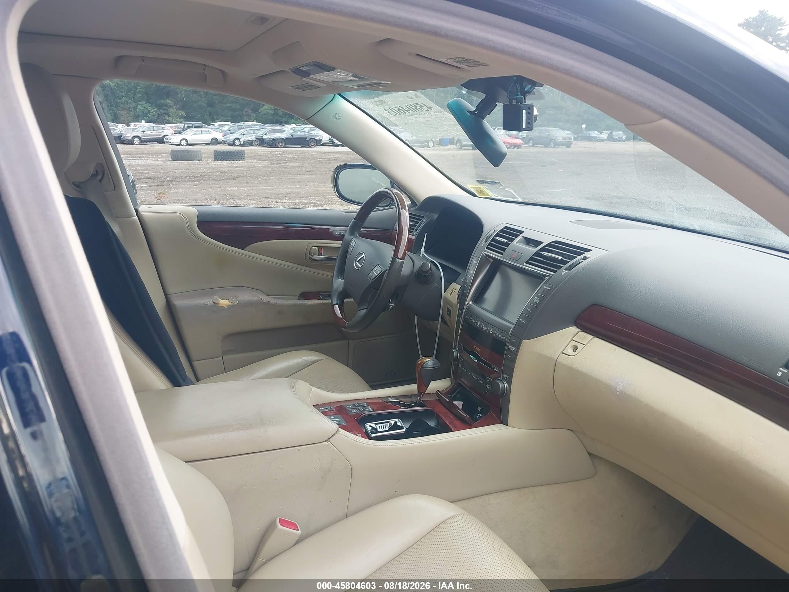 2009 Lexus Ls 460   Blue vin: JTHCL46F495003537
