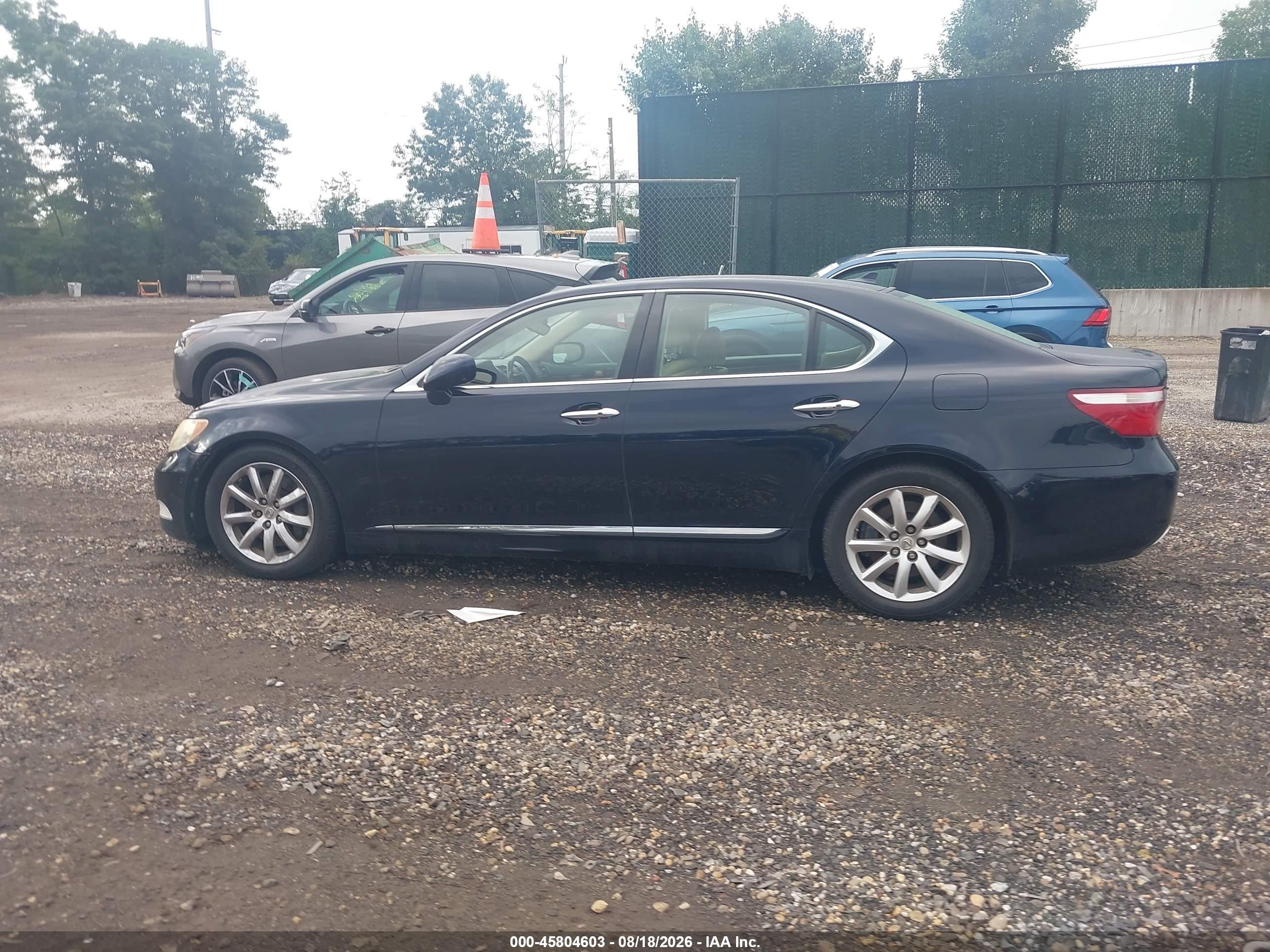2009 Lexus Ls 460   Blue vin: JTHCL46F495003537