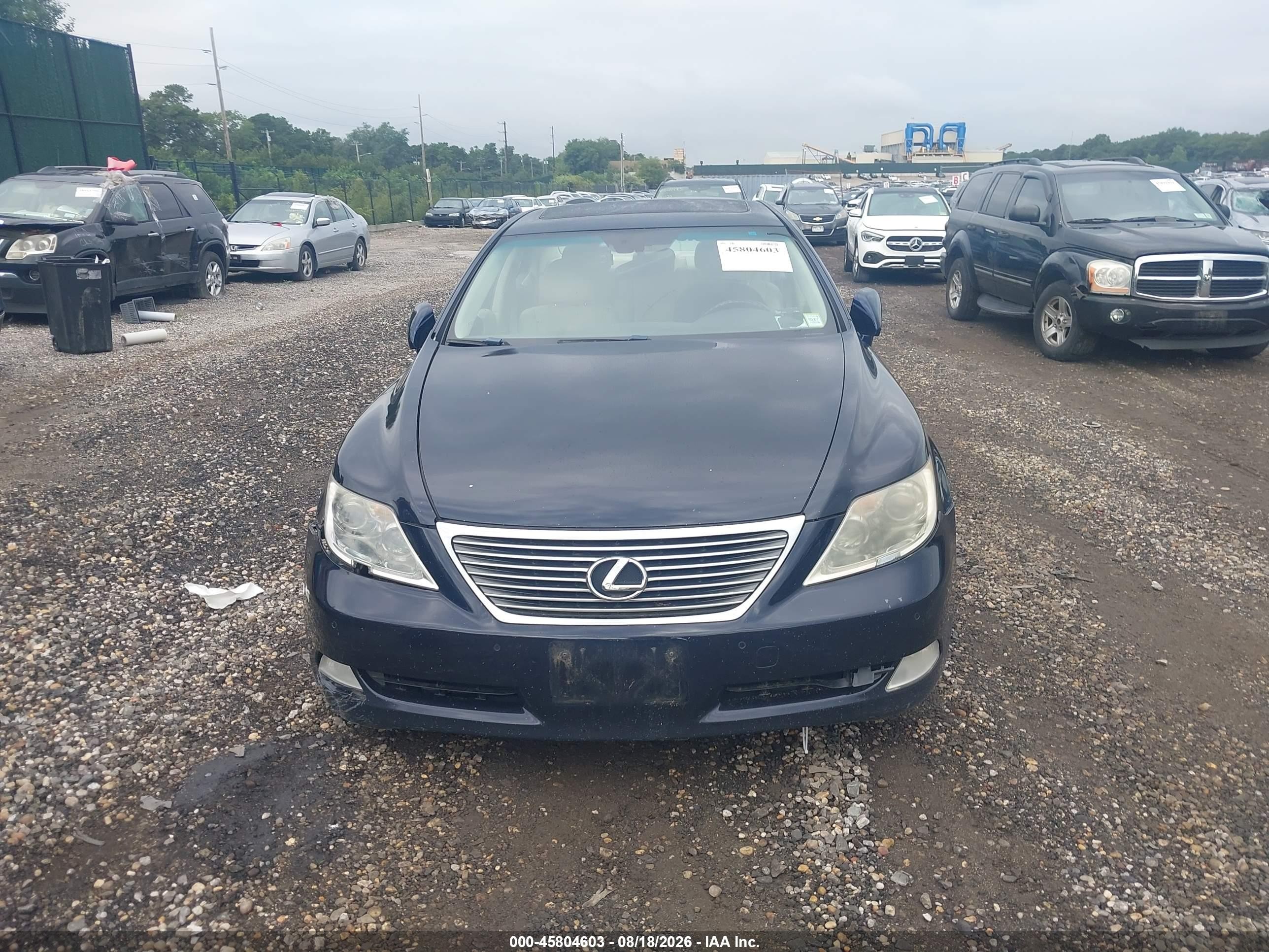 2009 Lexus Ls 460   Blue vin: JTHCL46F495003537