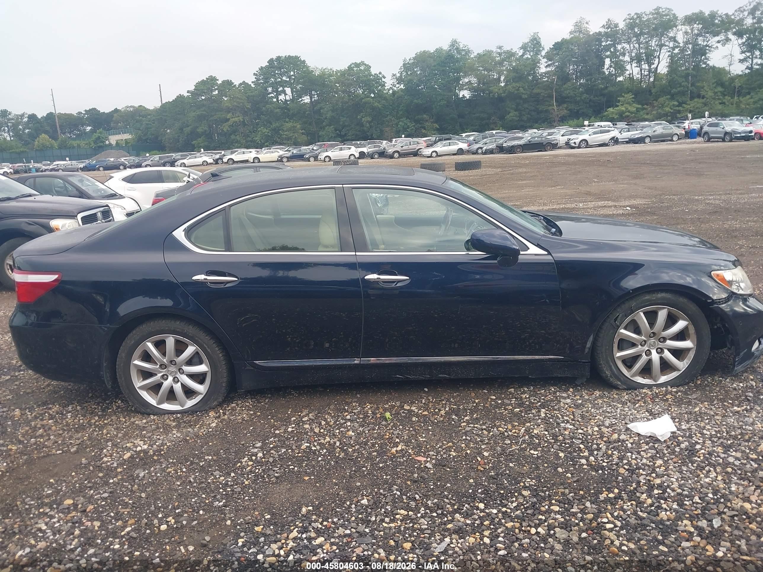 2009 Lexus Ls 460   Blue vin: JTHCL46F495003537