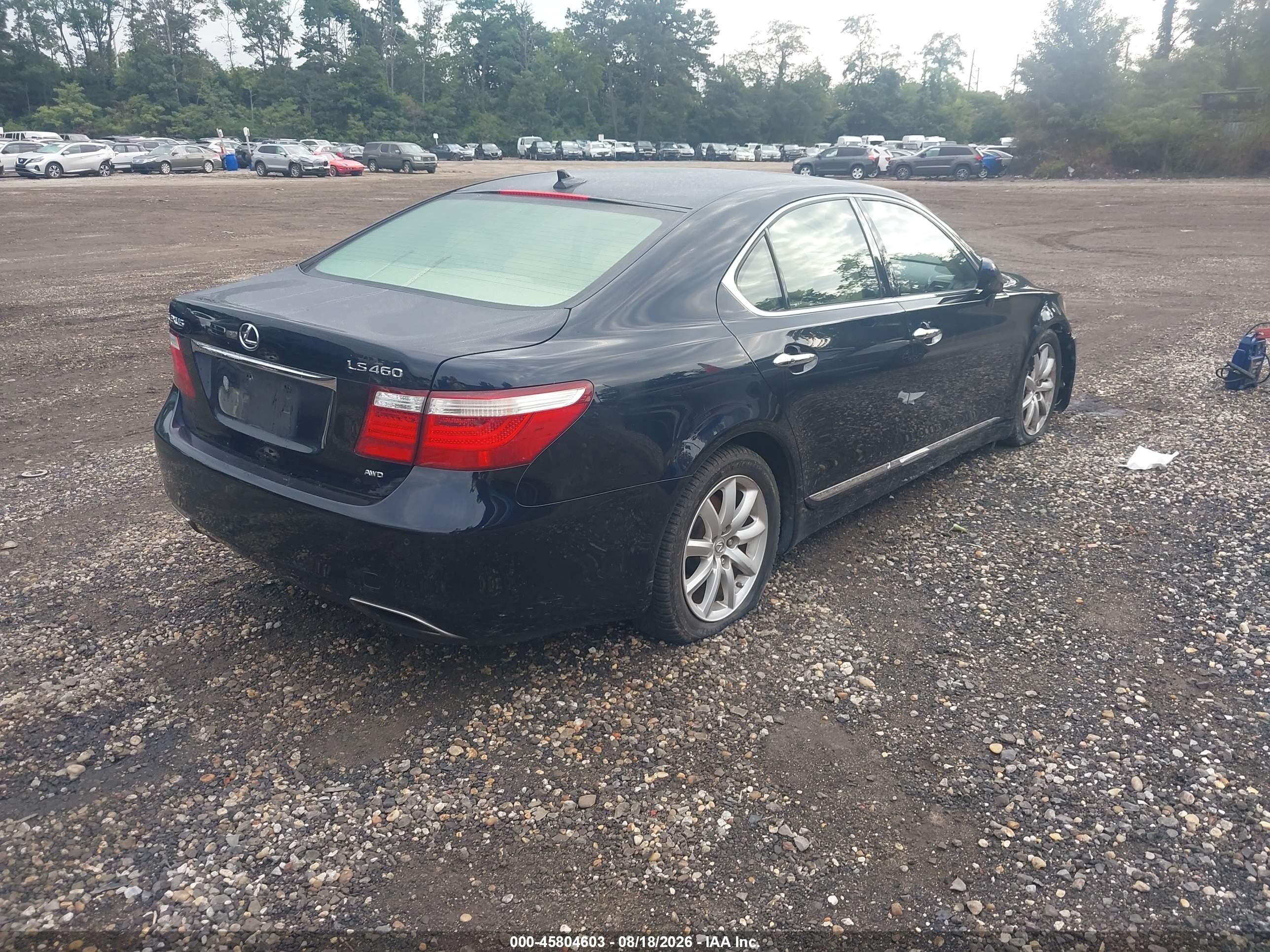 2009 Lexus Ls 460   Blue vin: JTHCL46F495003537