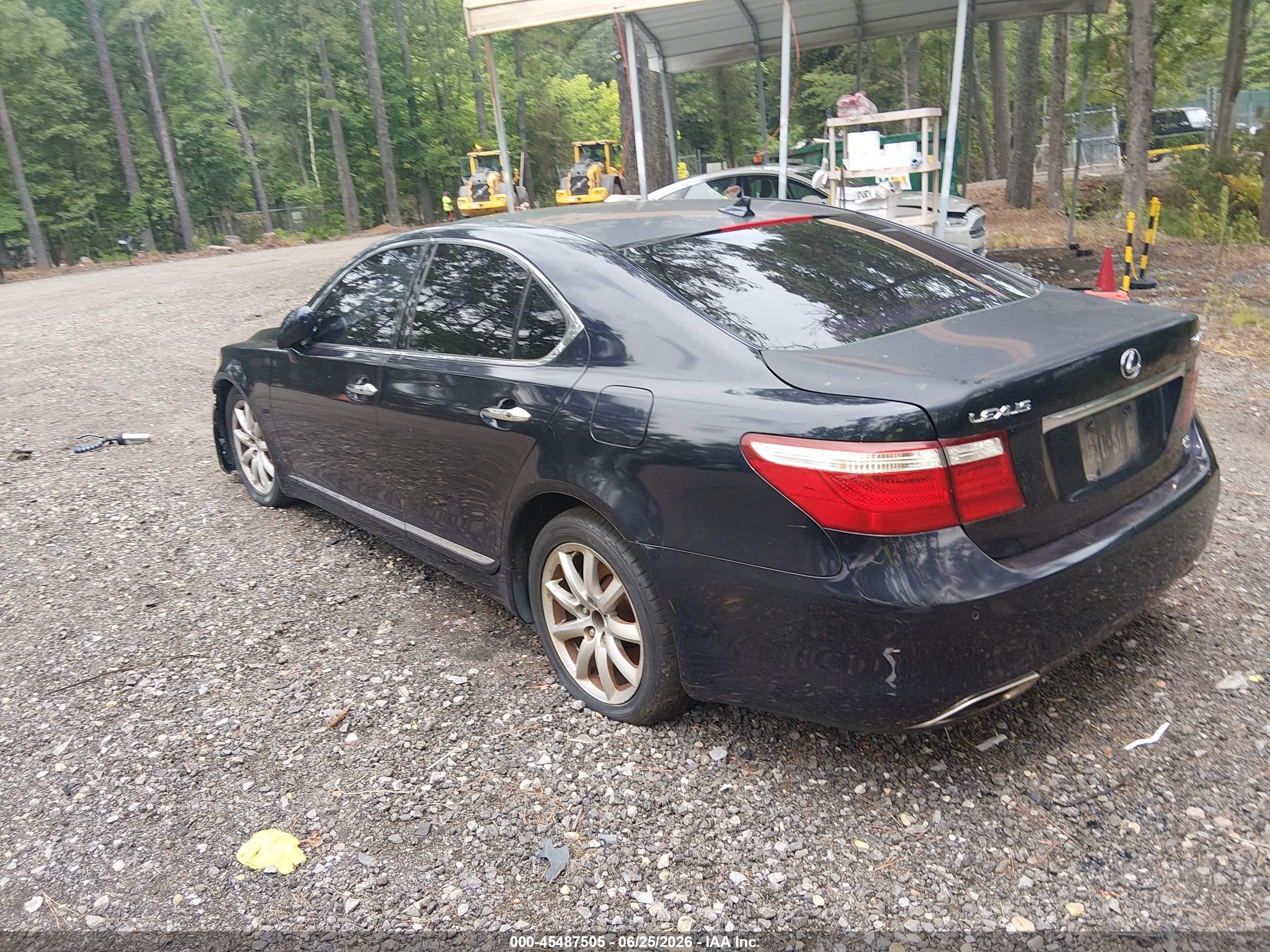 2009 Lexus Ls 460   Black vin: JTHCL46F495003893