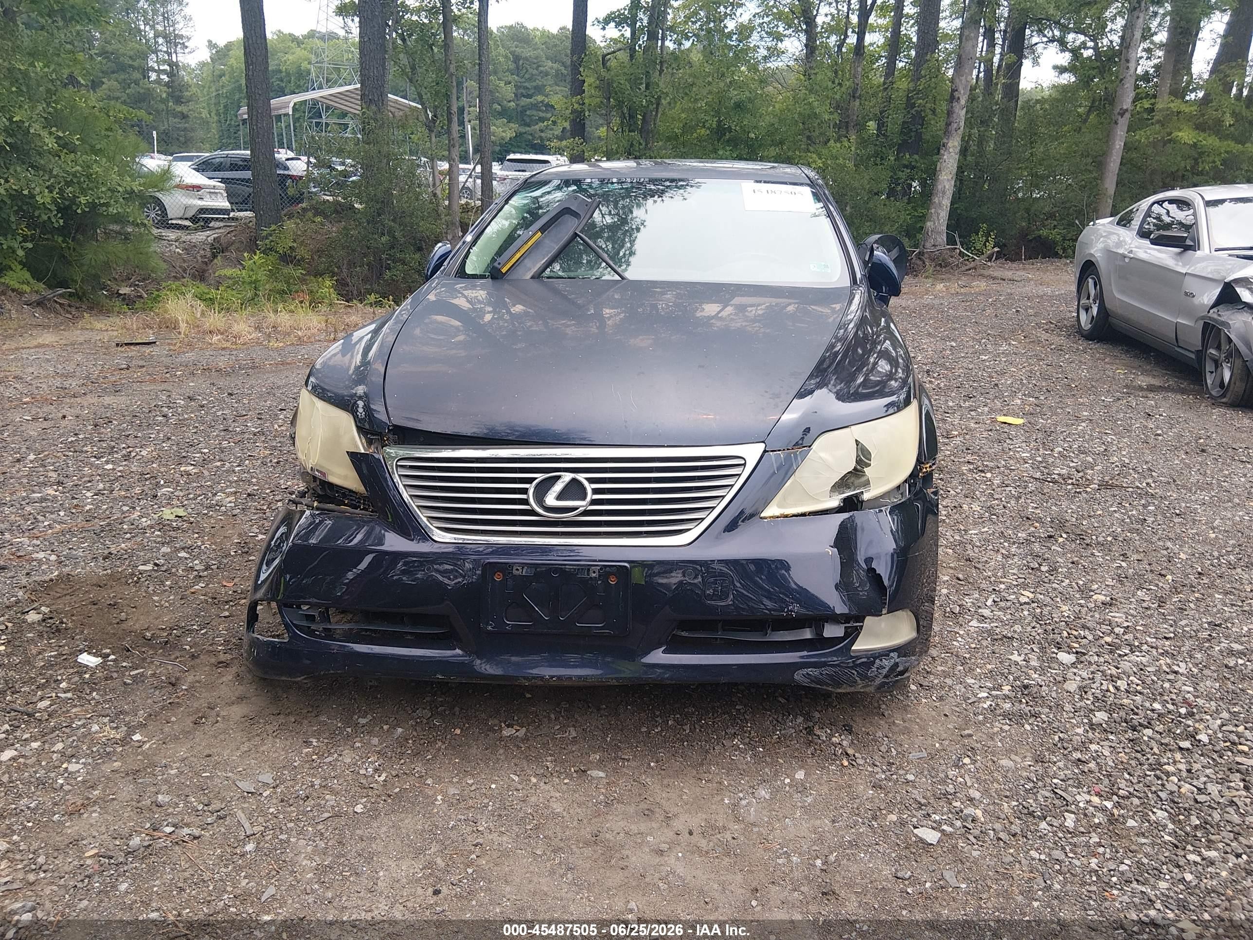 2009 Lexus Ls 460   Black vin: JTHCL46F495003893