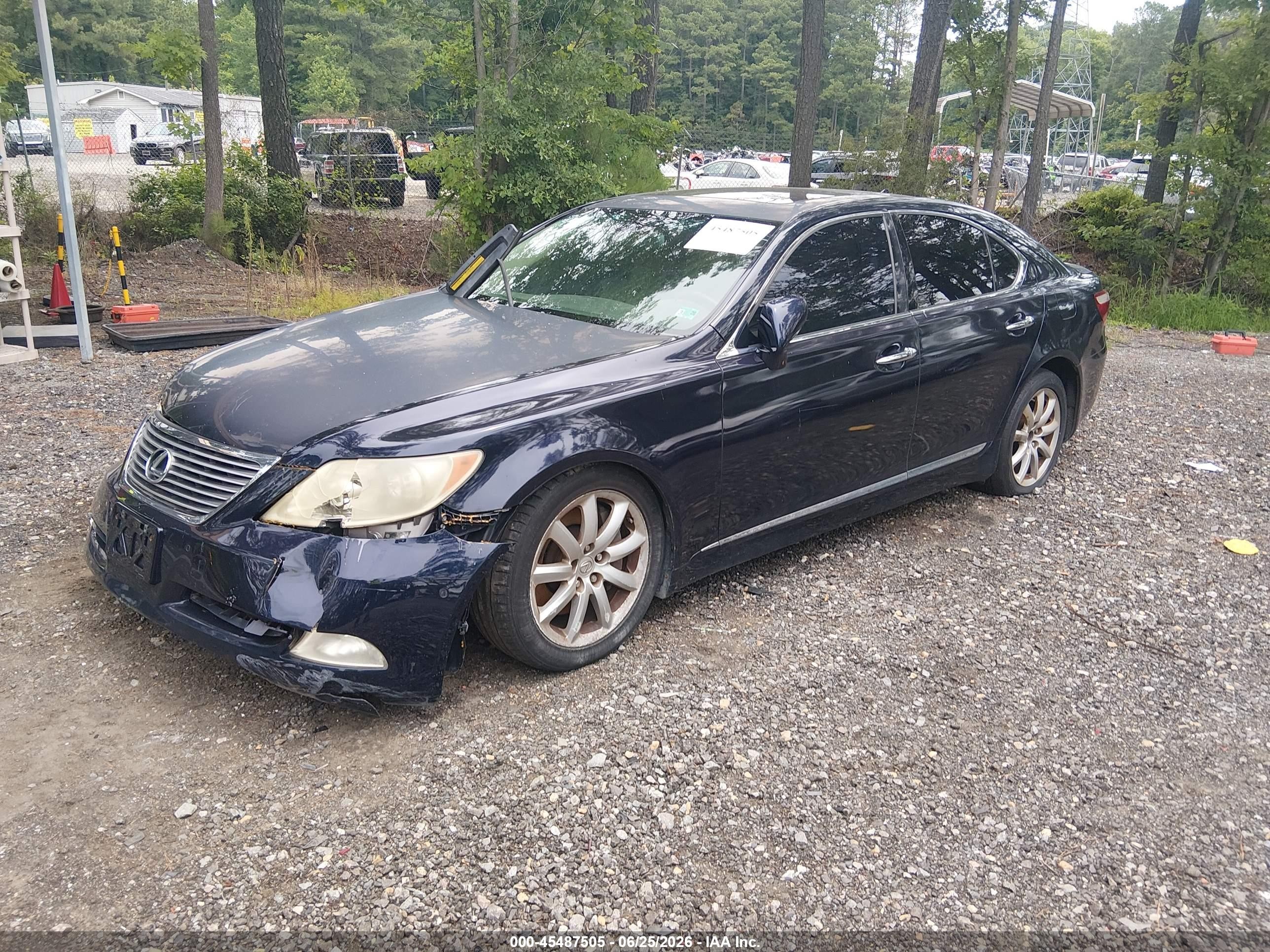 2009 Lexus Ls 460   Black vin: JTHCL46F495003893