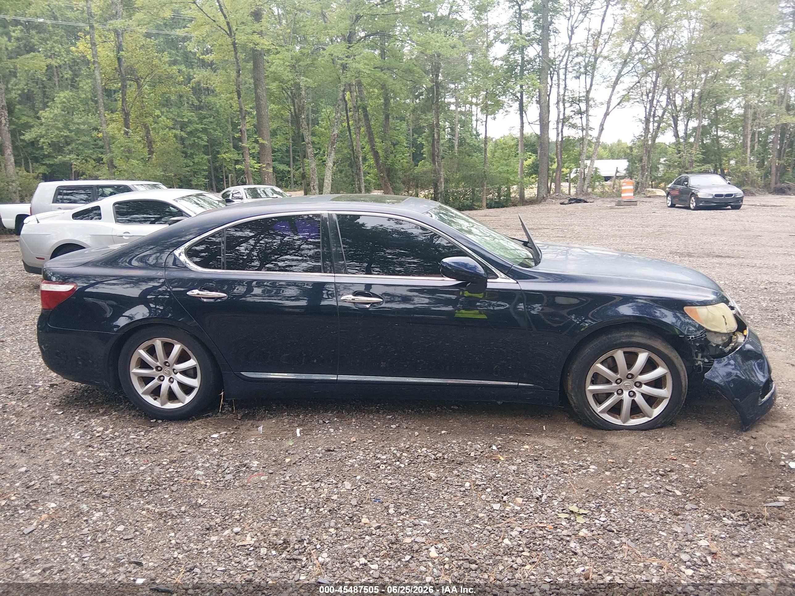 2009 Lexus Ls 460   Black vin: JTHCL46F495003893