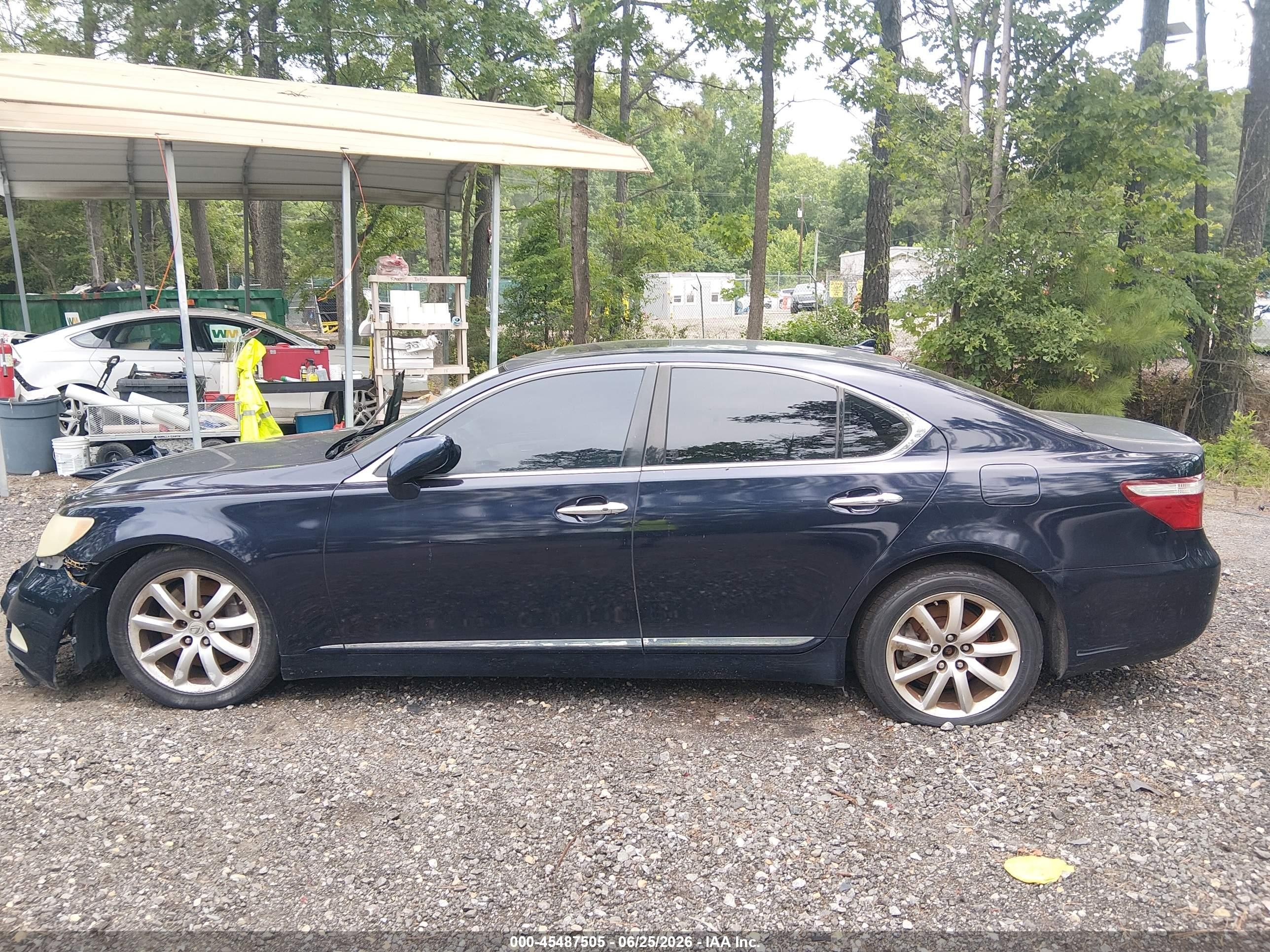 2009 Lexus Ls 460   Black vin: JTHCL46F495003893