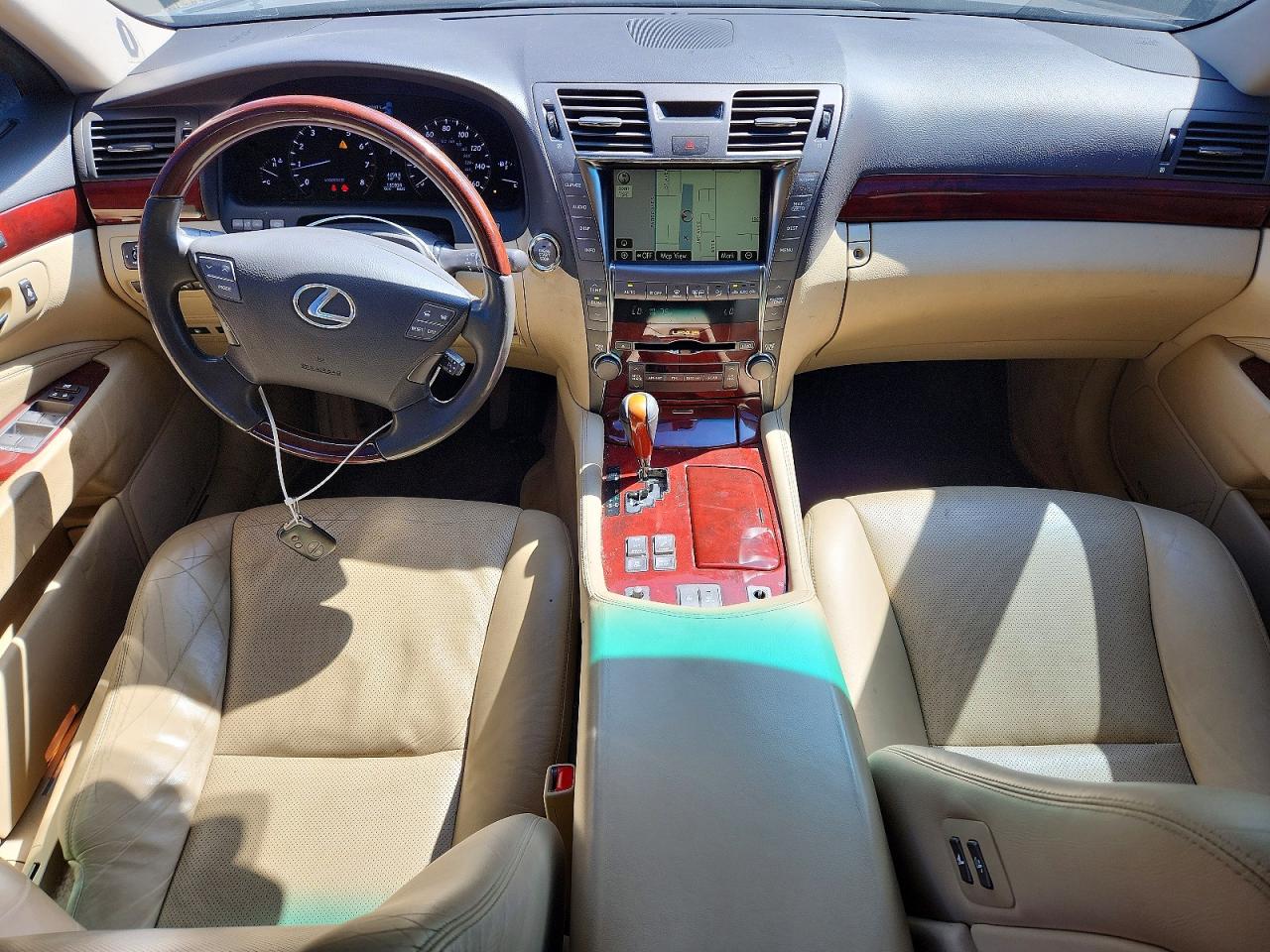 2009 Lexus Ls 460 Black vin: JTHCL46F595002414