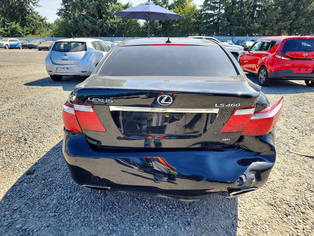 2009 Lexus Ls 460 Black vin: JTHCL46F595002414