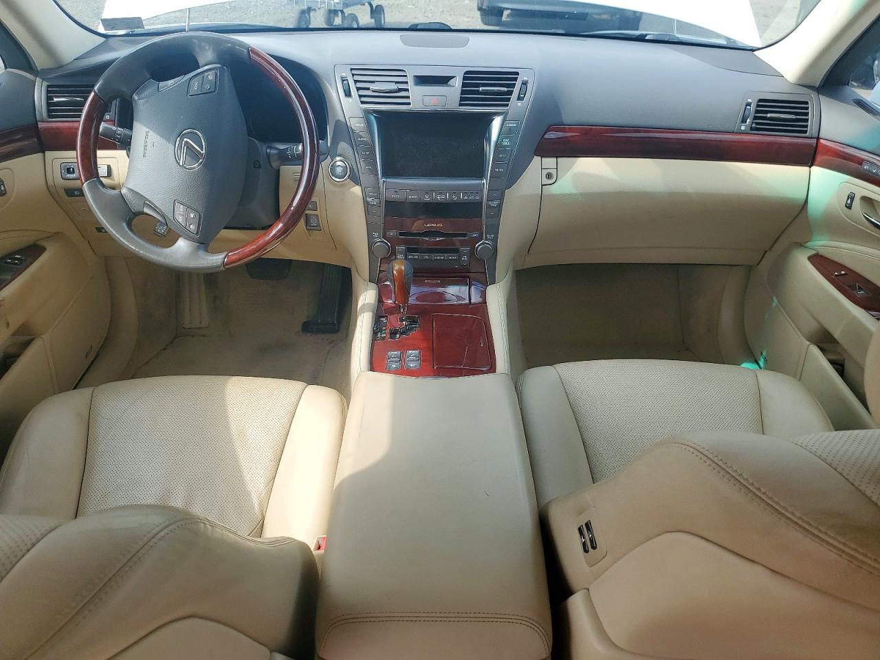 2009 Lexus Ls 460 White vin: JTHCL46F695001577