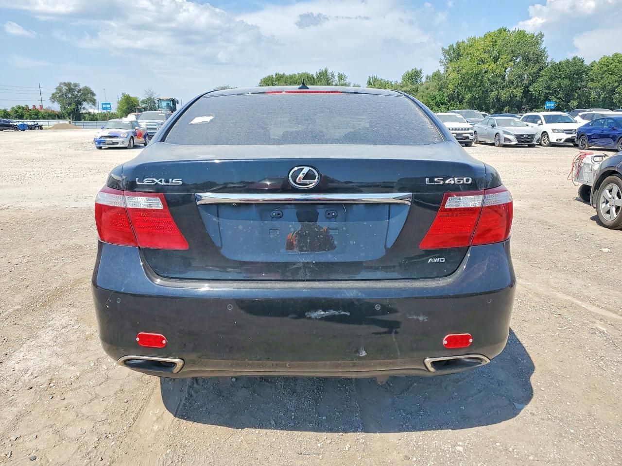 2009 Lexus Ls 460 Black vin: JTHCL46F695004575