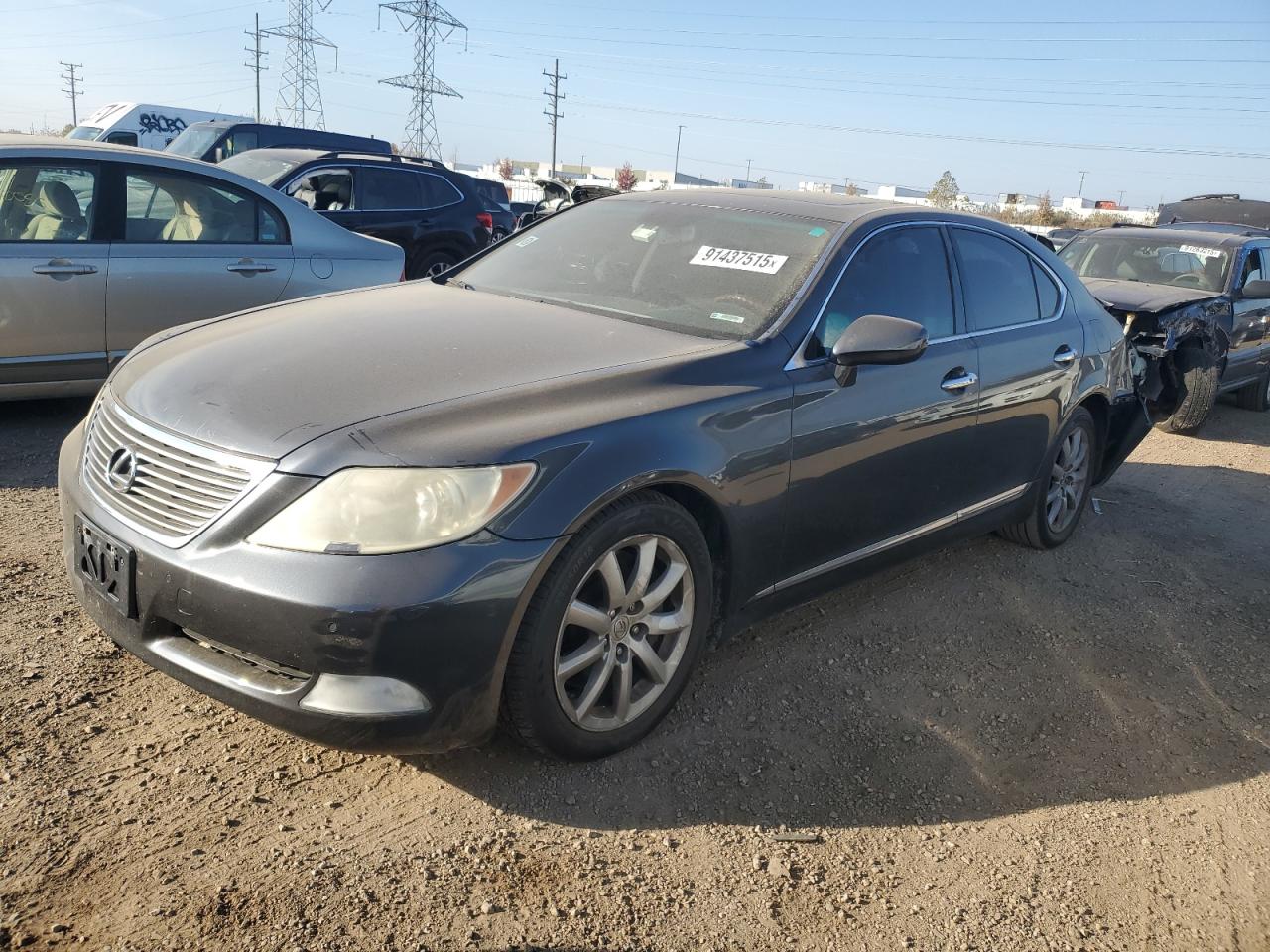 2009 Lexus Ls 460 Gray vin: JTHCL46F795002107