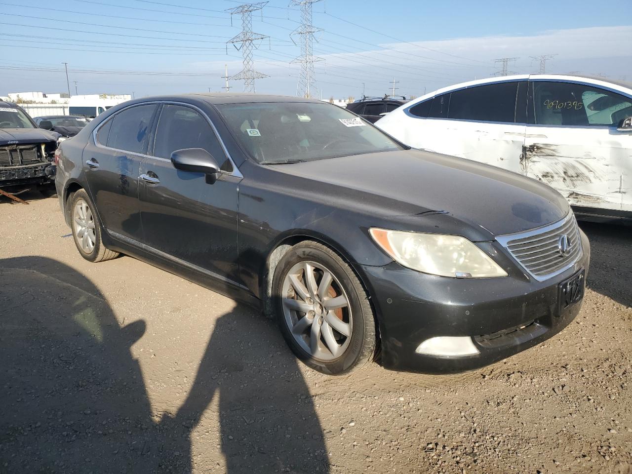 2009 Lexus Ls 460 Gray vin: JTHCL46F795002107