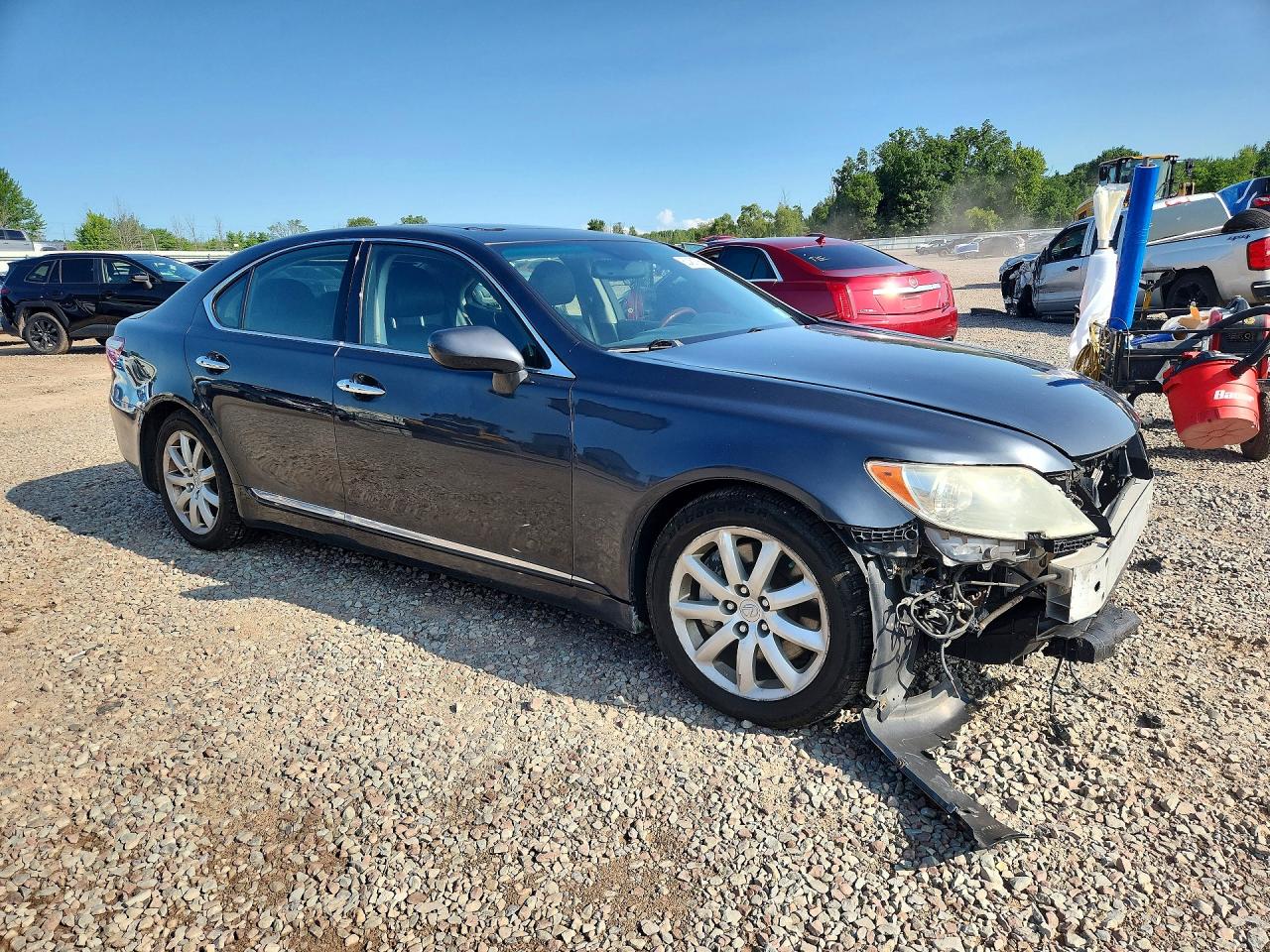 2009 Lexus Ls 460 Charcoal vin: JTHCL46F795002396