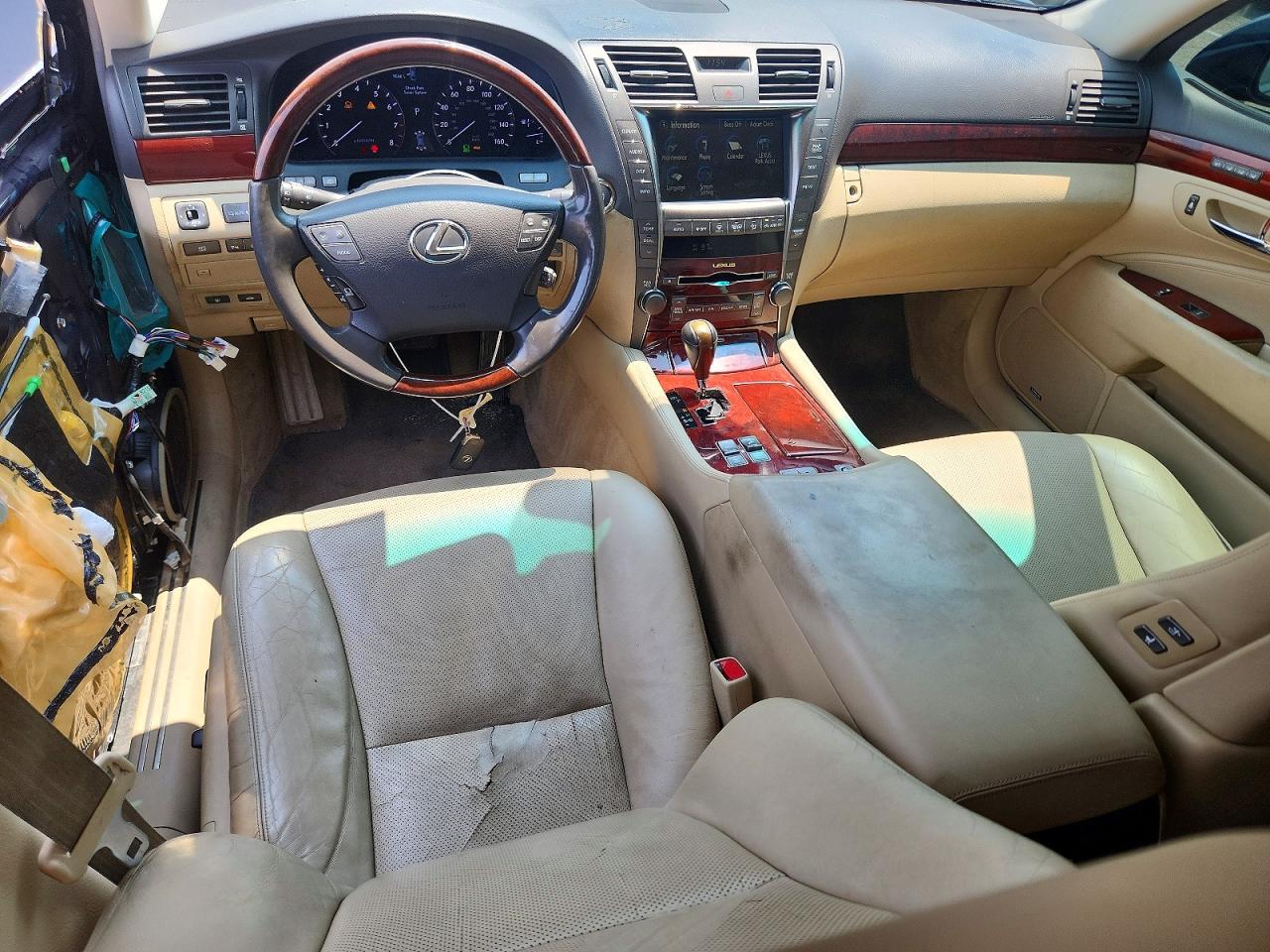 2009 Lexus Ls 460 Blue vin: JTHCL46F895001161