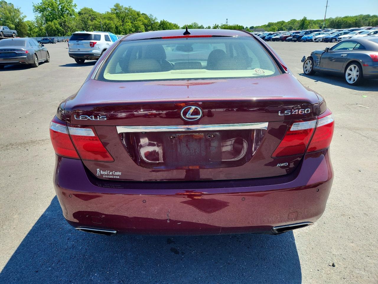2009 Lexus Ls 460 Red vin: JTHCL46FX95001727