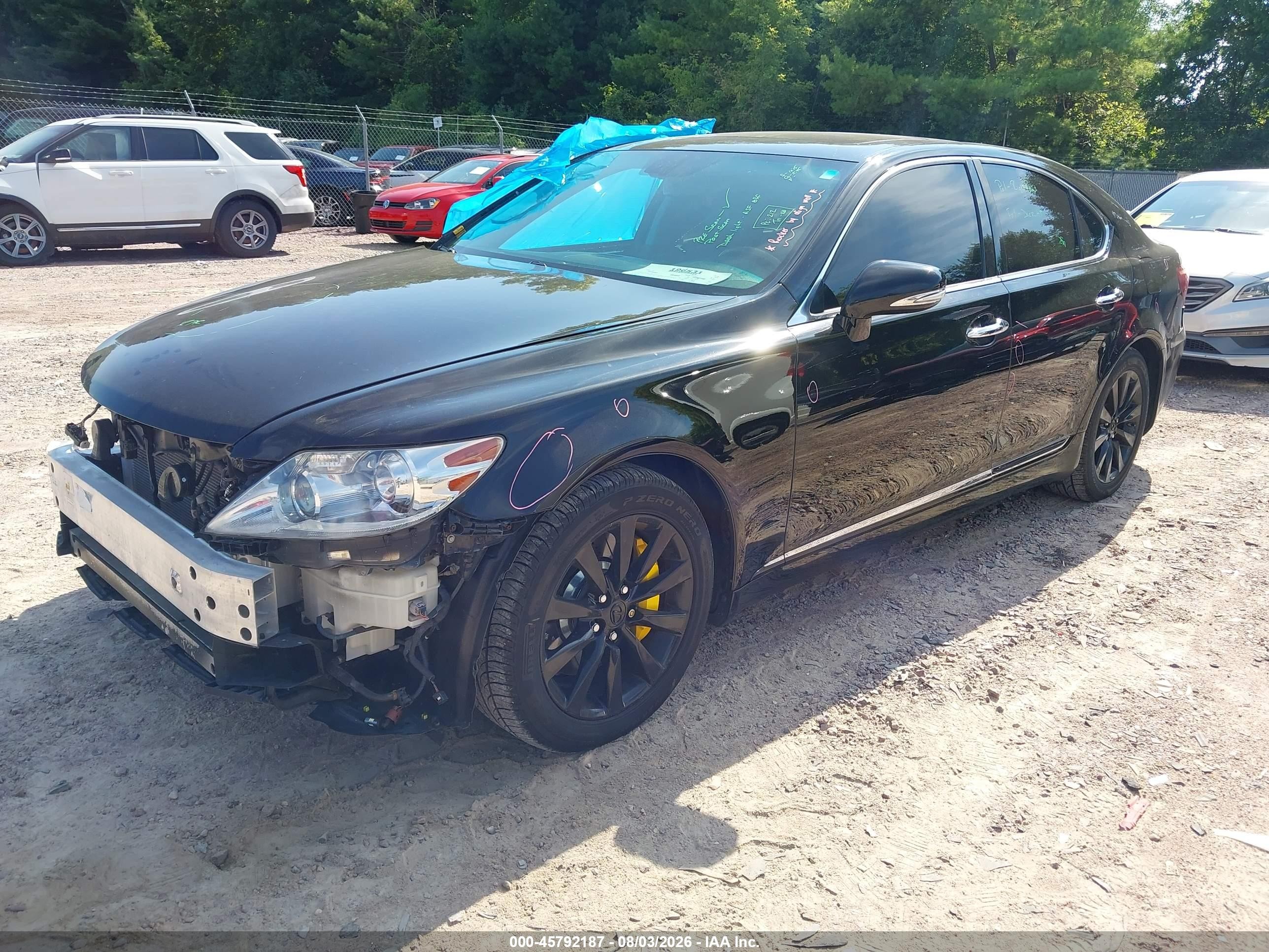 2012 Lexus Ls 460   Black vin: JTHCL5EF0C5013805