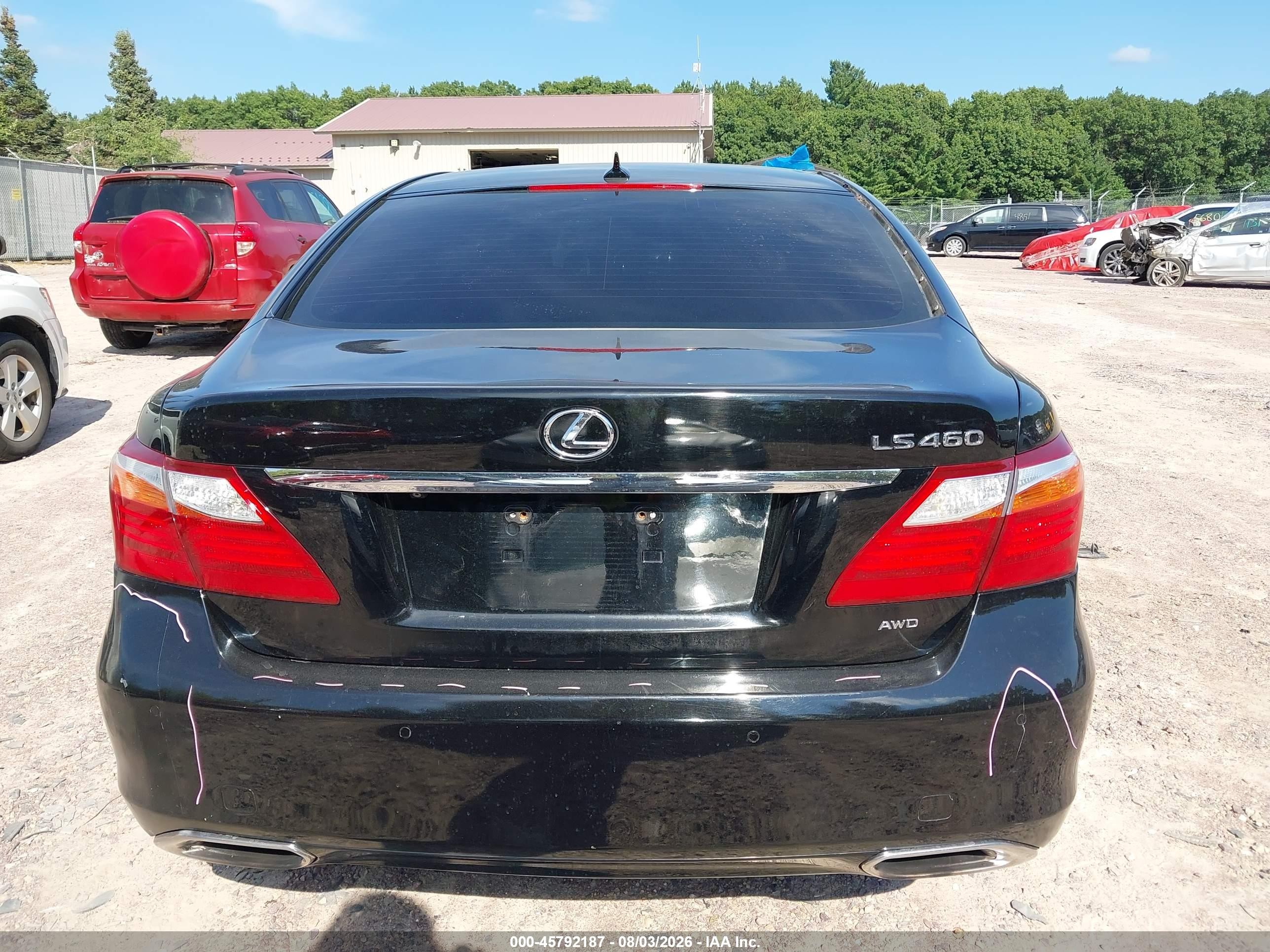 2012 Lexus Ls 460   Black vin: JTHCL5EF0C5013805