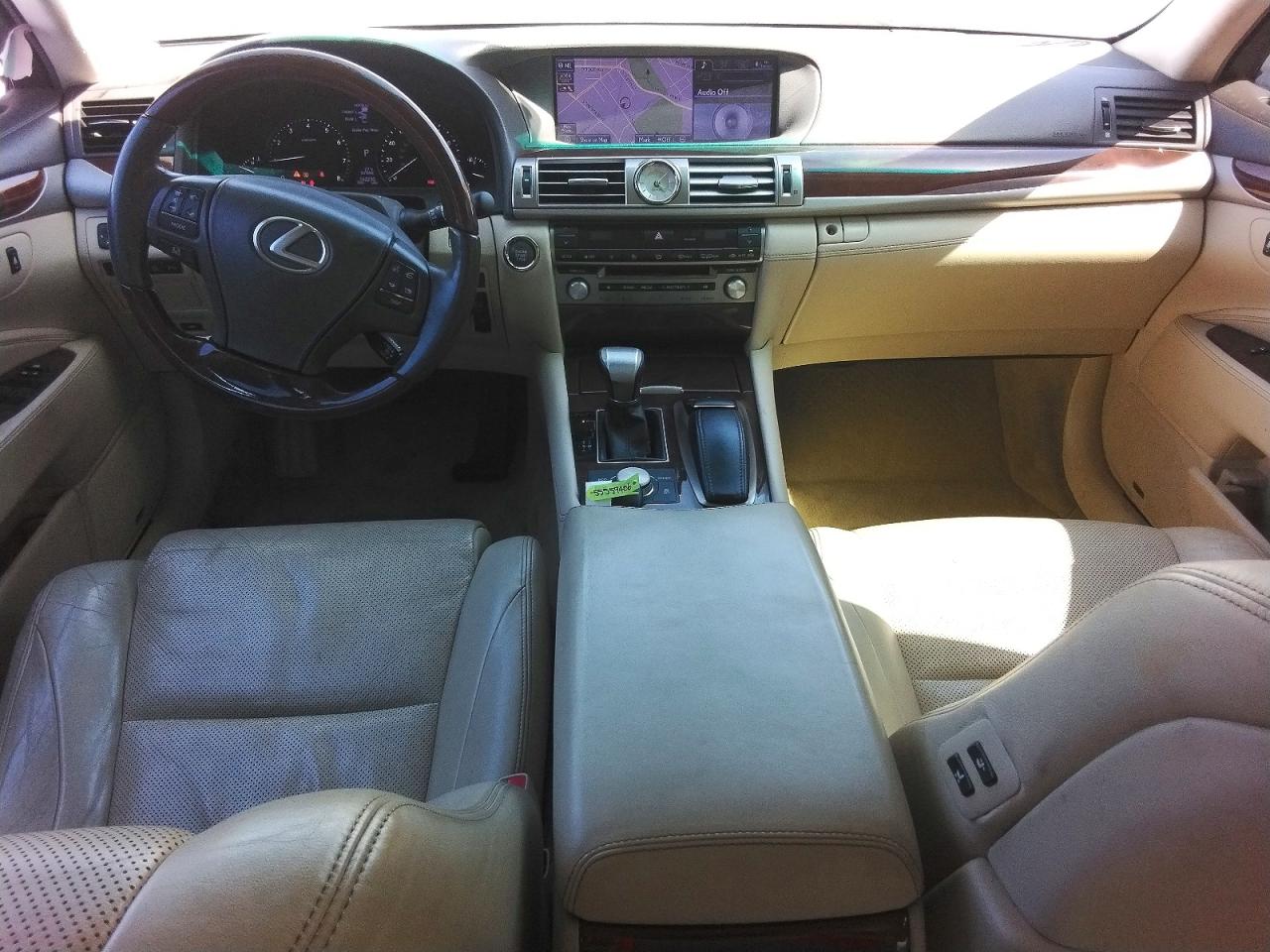 2013 Lexus Ls 460 White vin: JTHCL5EF0D5017693