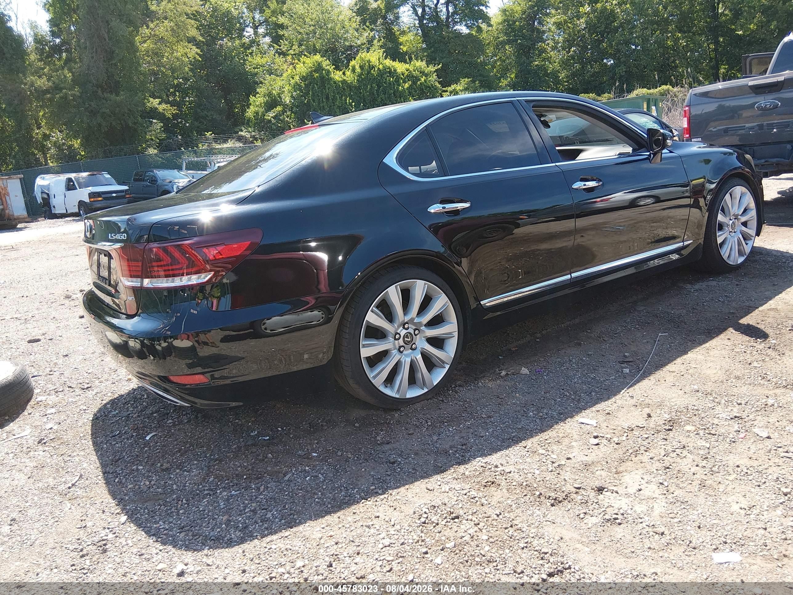 2013 Lexus Ls 460   Black vin: JTHCL5EF0D5018195