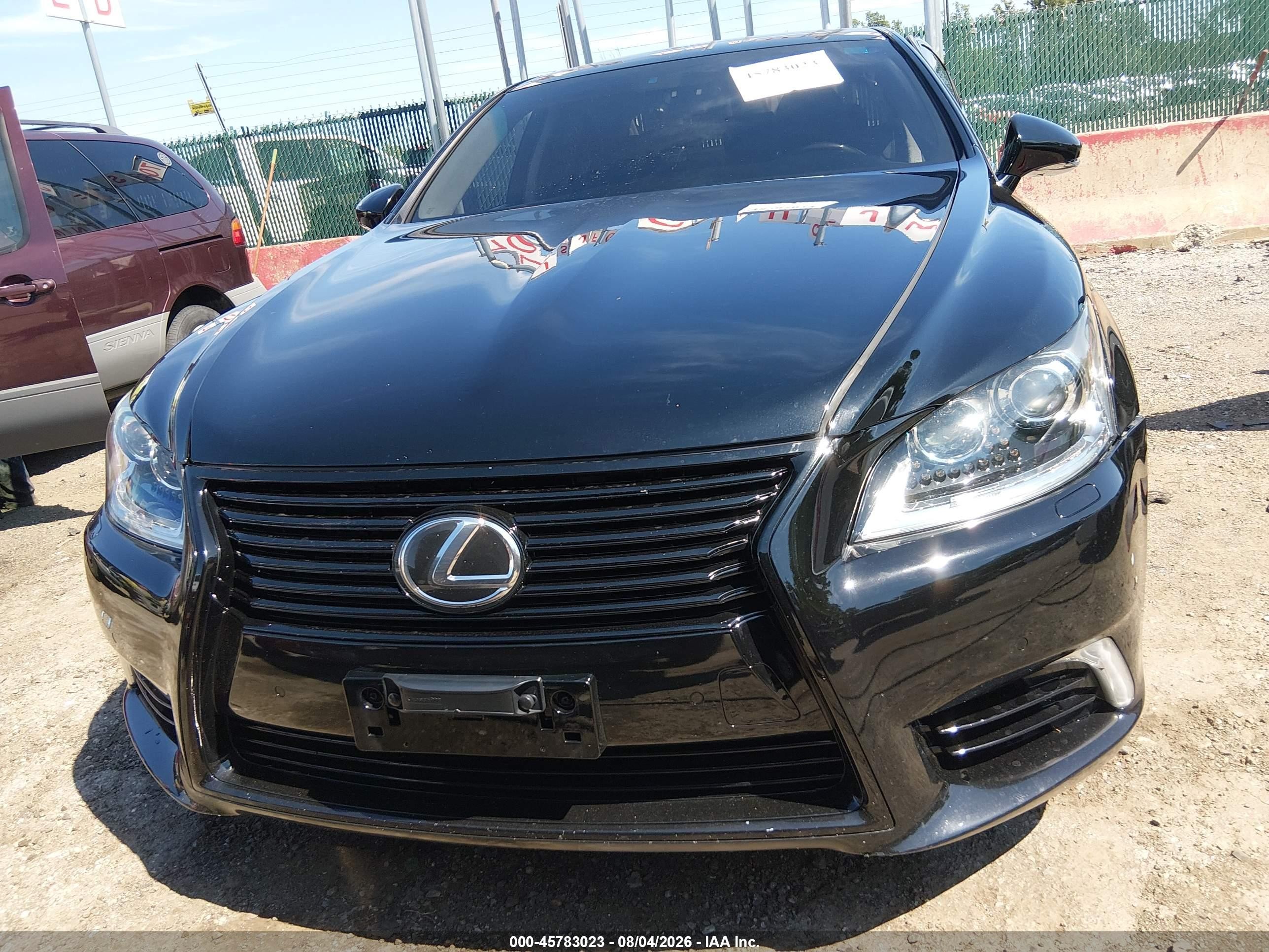 2013 Lexus Ls 460   Black vin: JTHCL5EF0D5018195