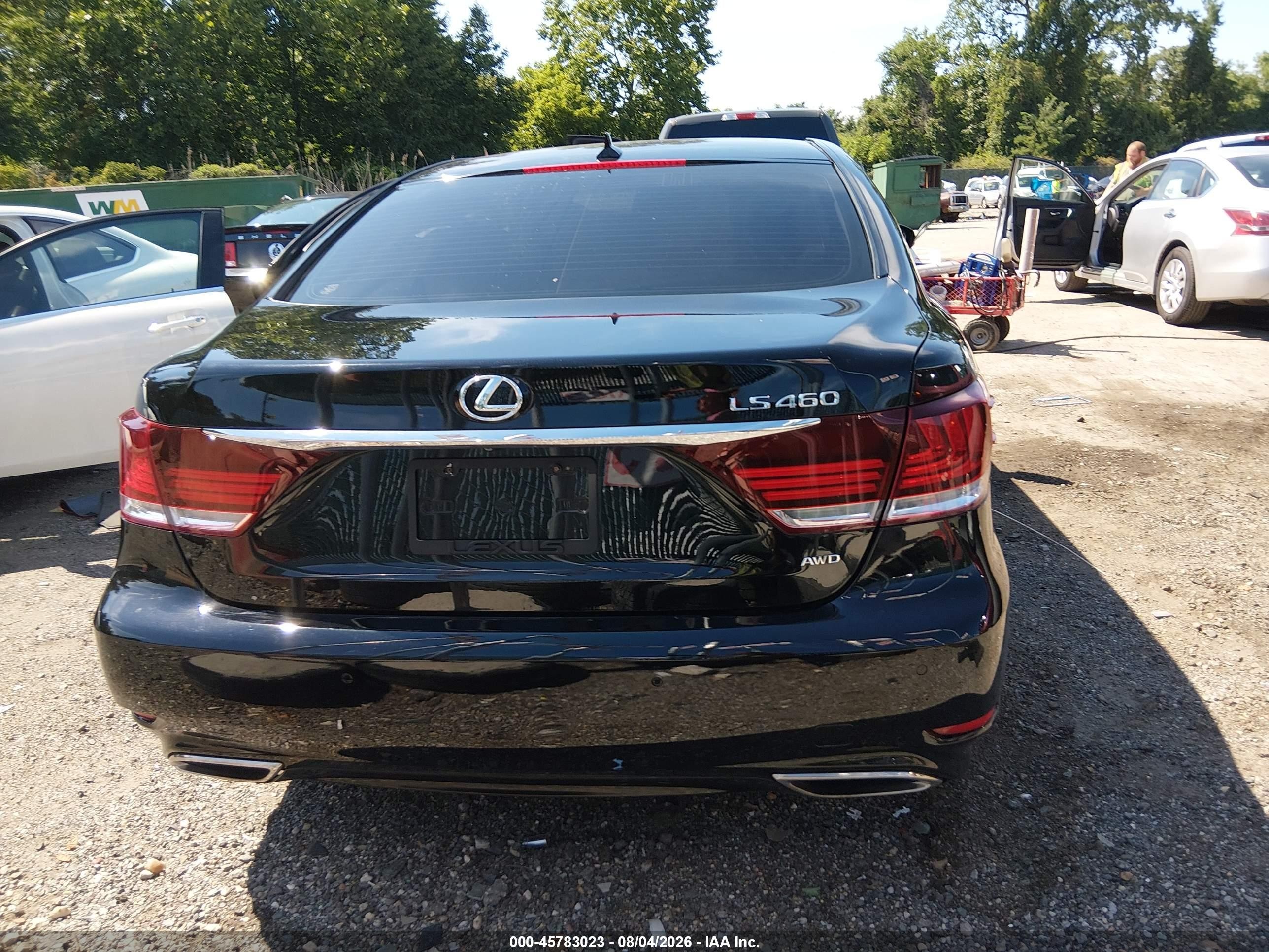 2013 Lexus Ls 460   Black vin: JTHCL5EF0D5018195