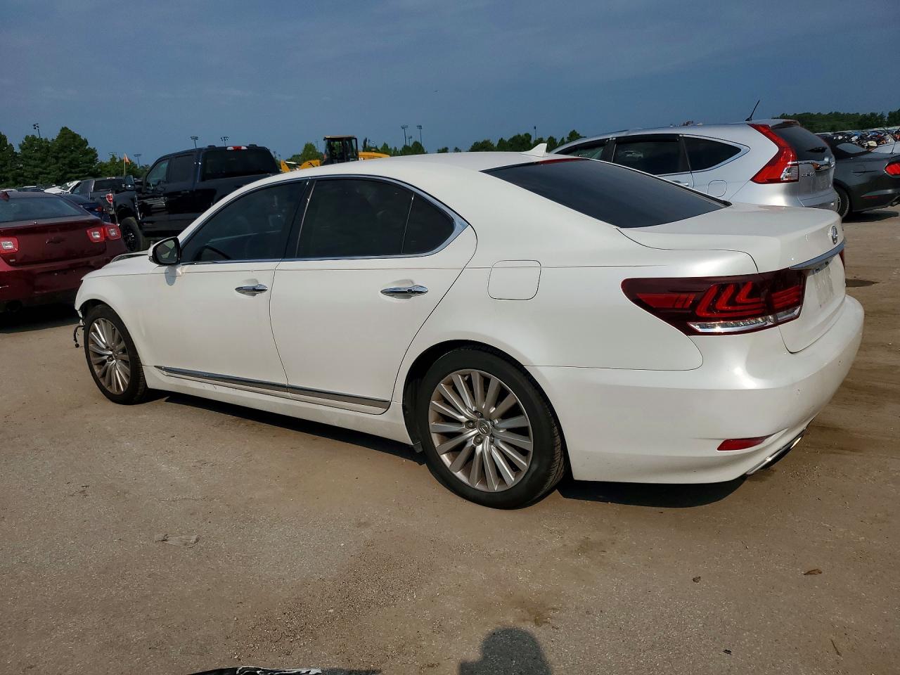 2013 Lexus Ls 460 White vin: JTHCL5EF0D5019251