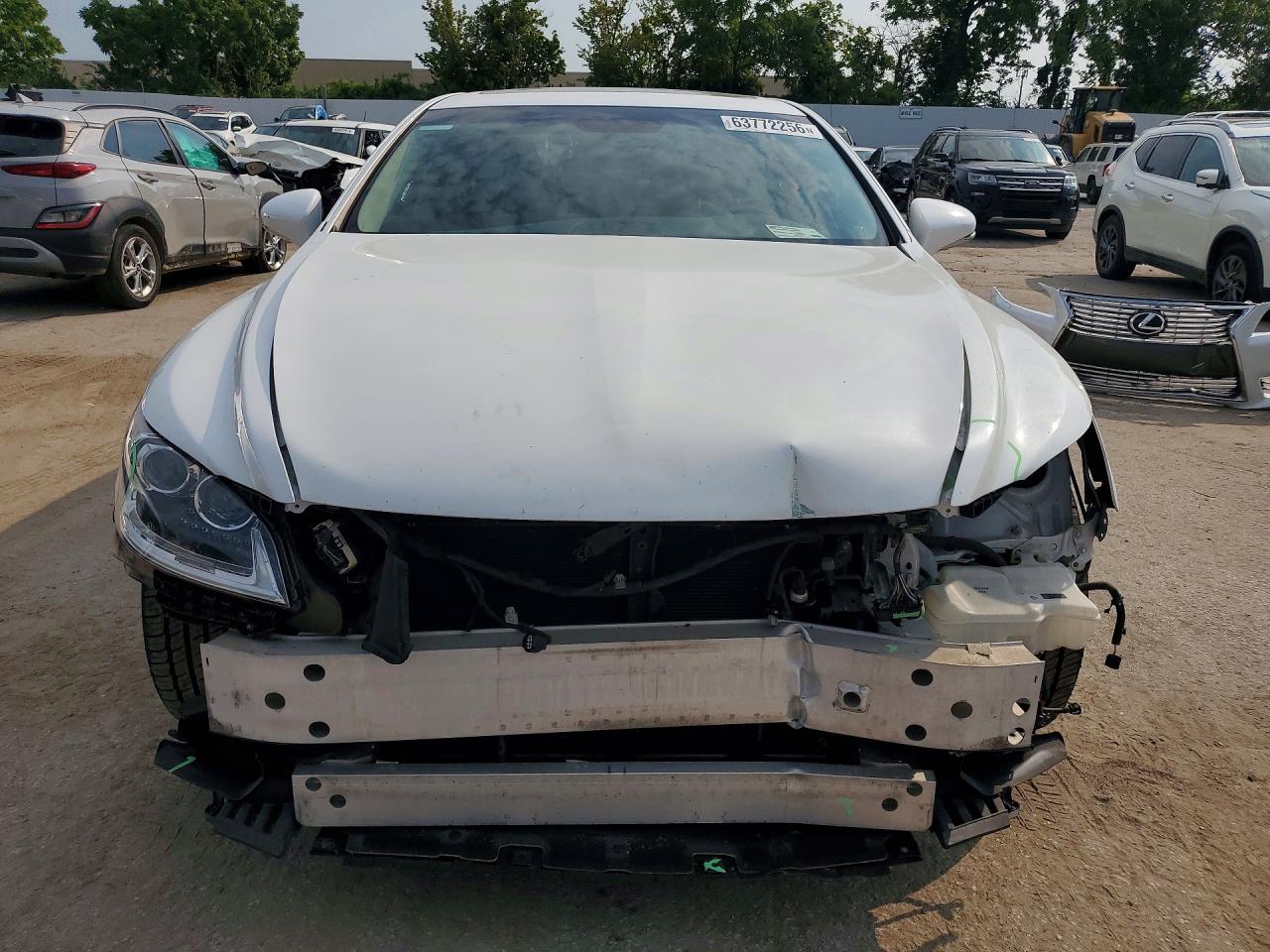 2013 Lexus Ls 460 White vin: JTHCL5EF0D5019251