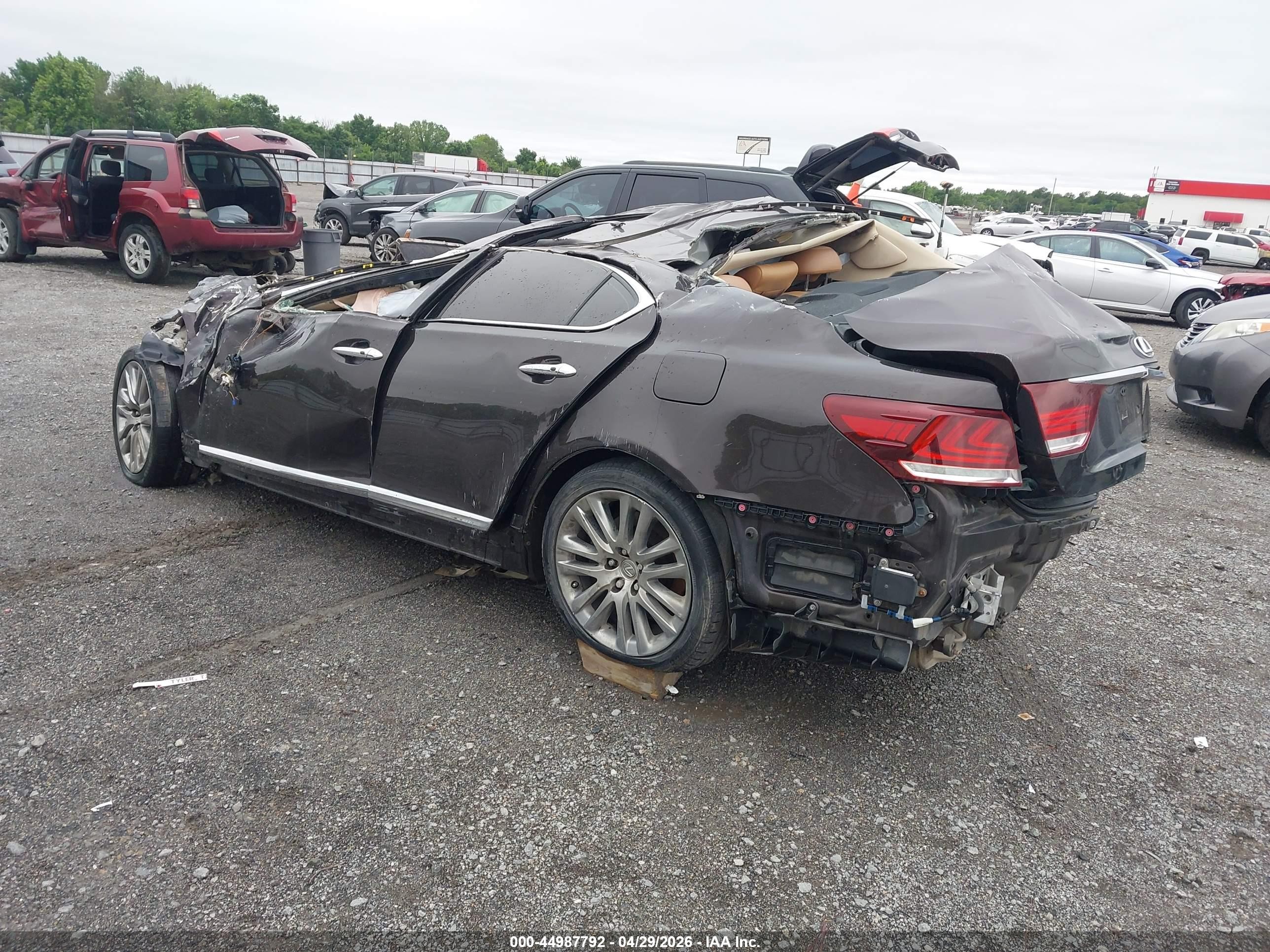 2013 Lexus Ls 460 Gray vin: JTHCL5EF1D5016911