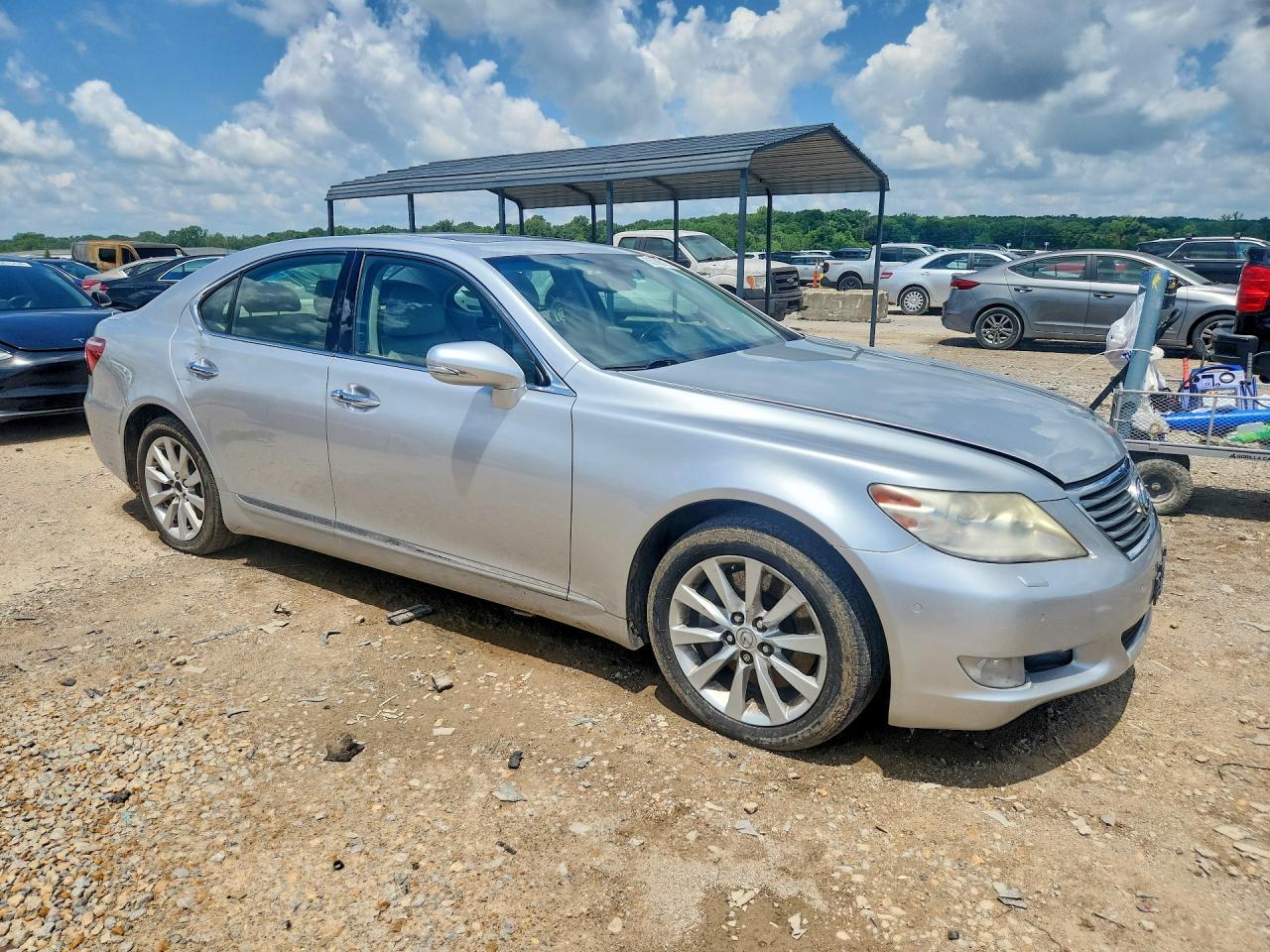 2010 Lexus Ls 460 Silver vin: JTHCL5EF2A5008098