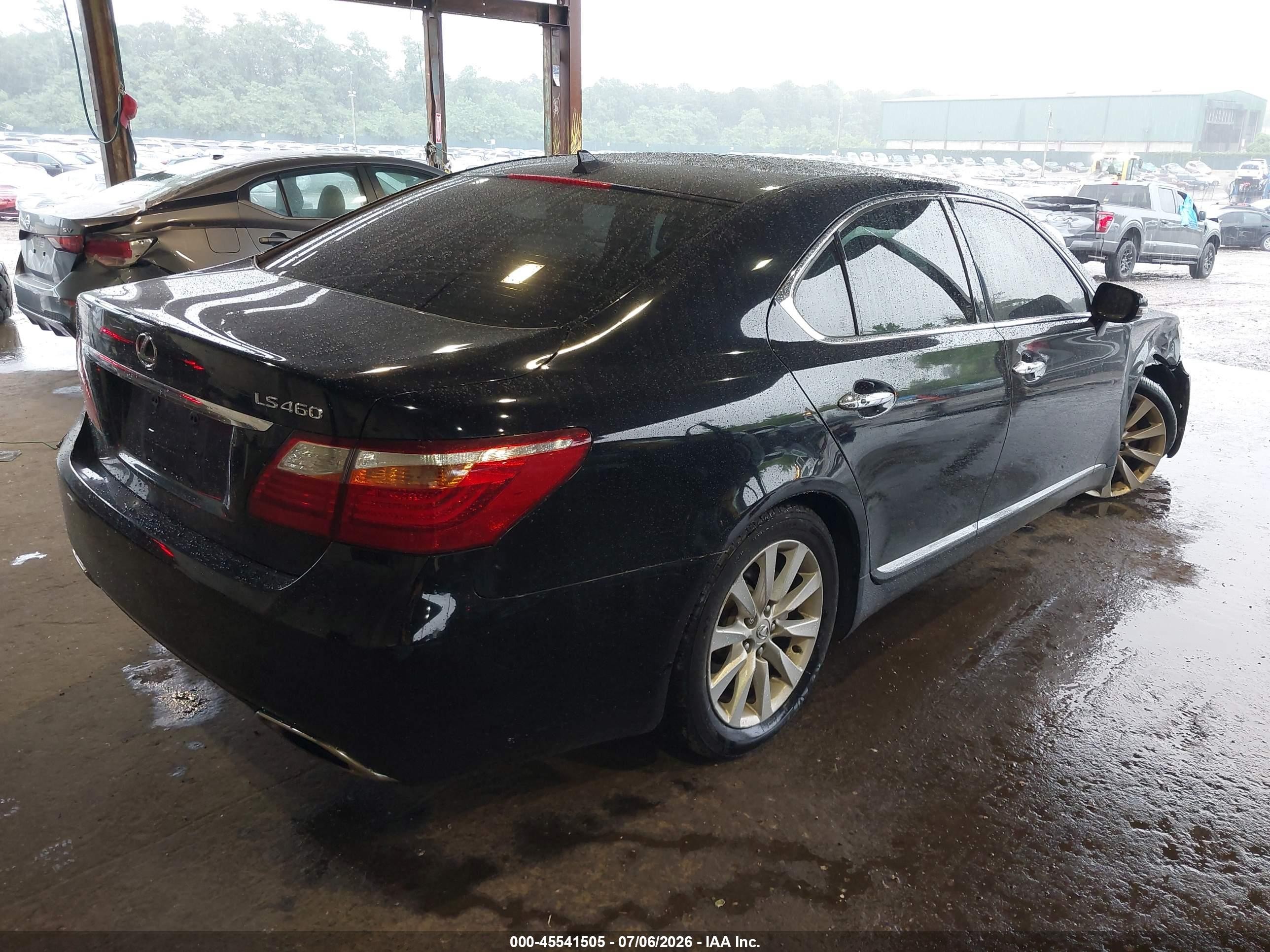 2011 Lexus Ls 460   Black vin: JTHCL5EF2B5010435