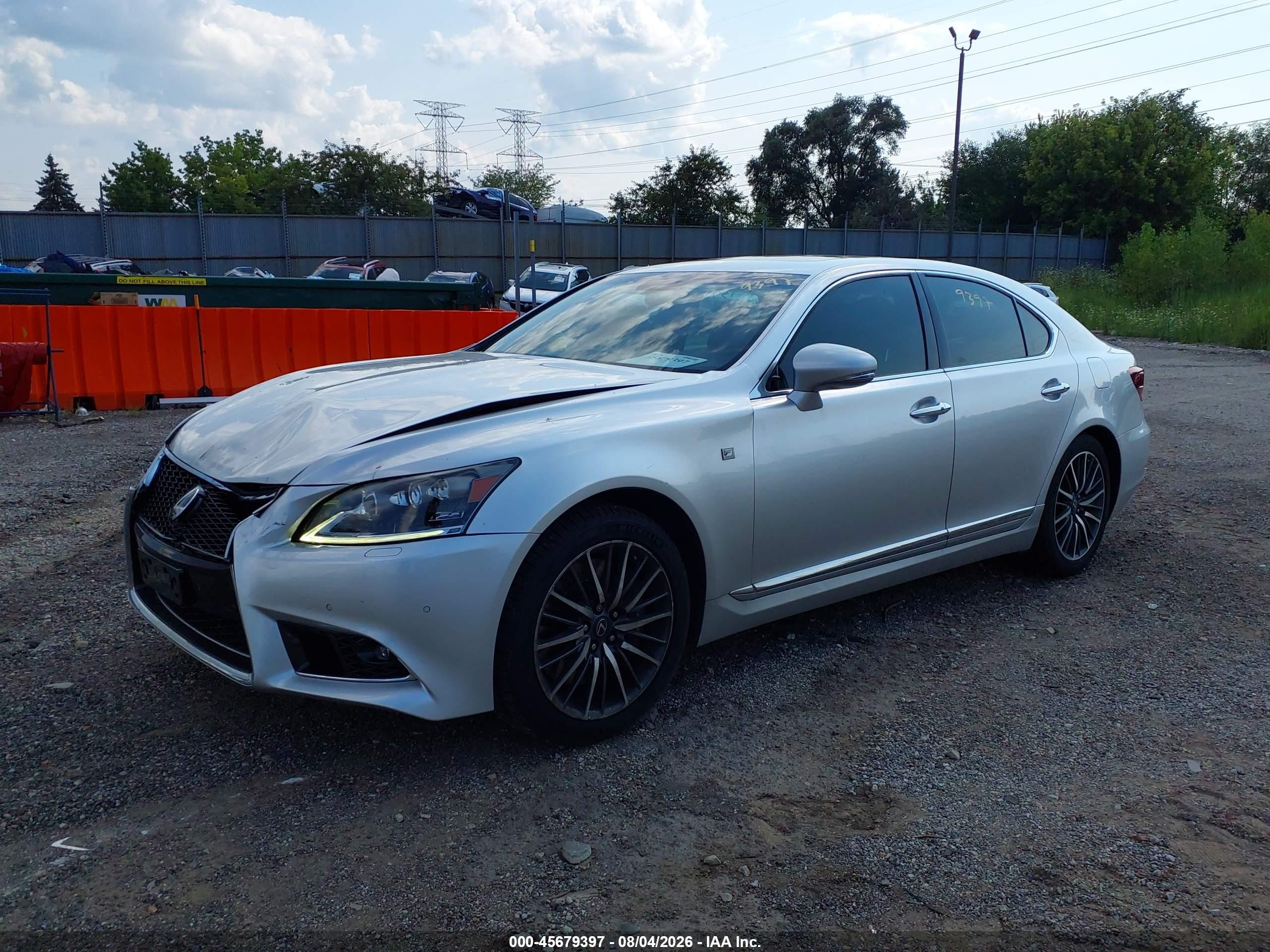 2013 Lexus Ls 460 Серебряный vin: JTHCL5EF2D5018019