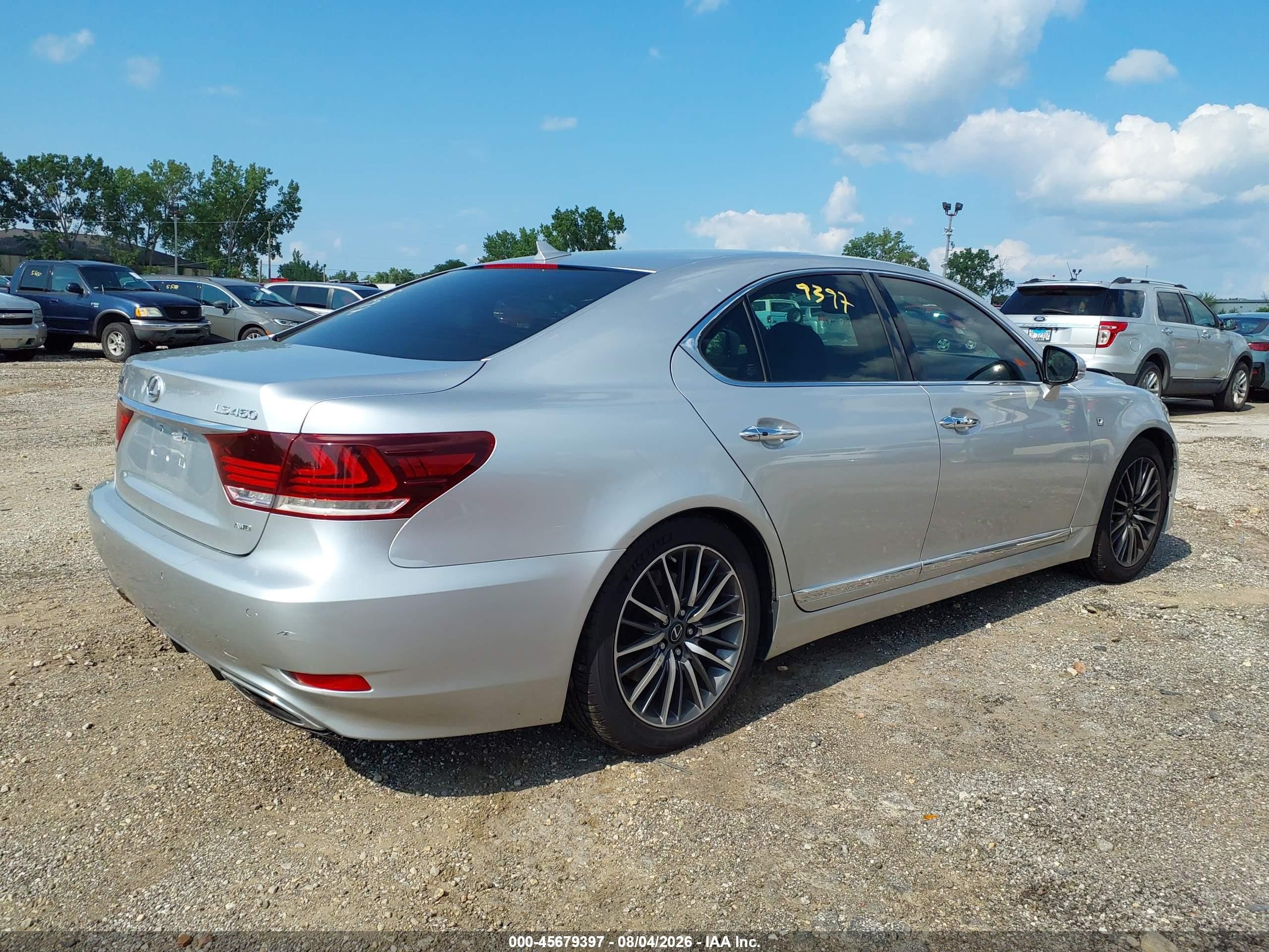 2013 Lexus Ls 460 Серебряный vin: JTHCL5EF2D5018019