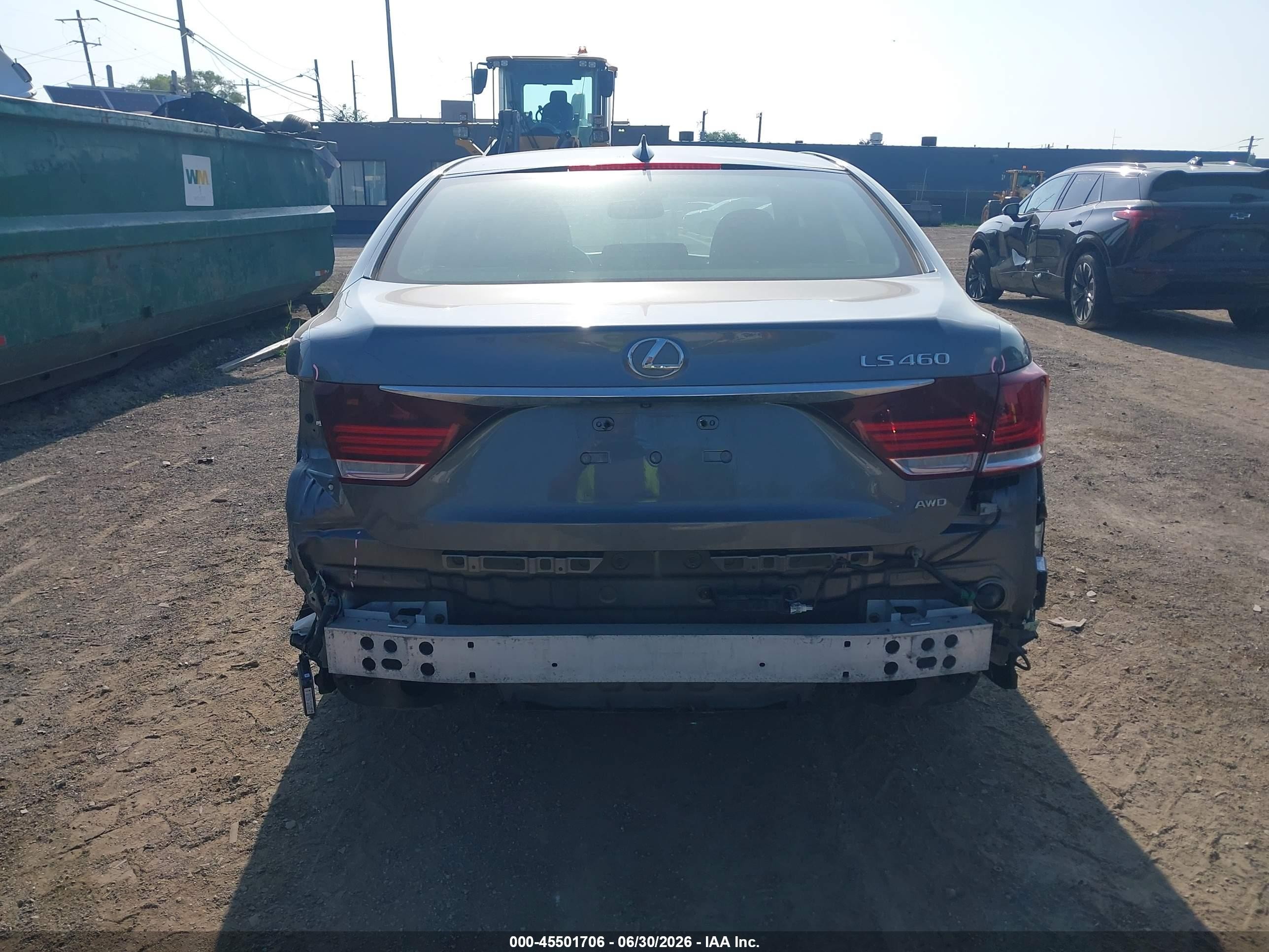 2014 Lexus Ls 460   Серый vin: JTHCL5EF2E5019818