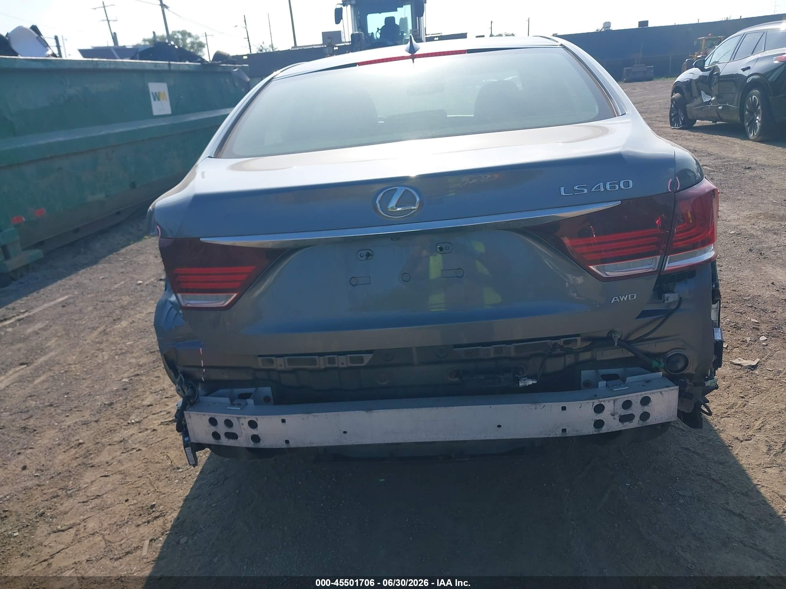 2014 Lexus Ls 460   Серый vin: JTHCL5EF2E5019818