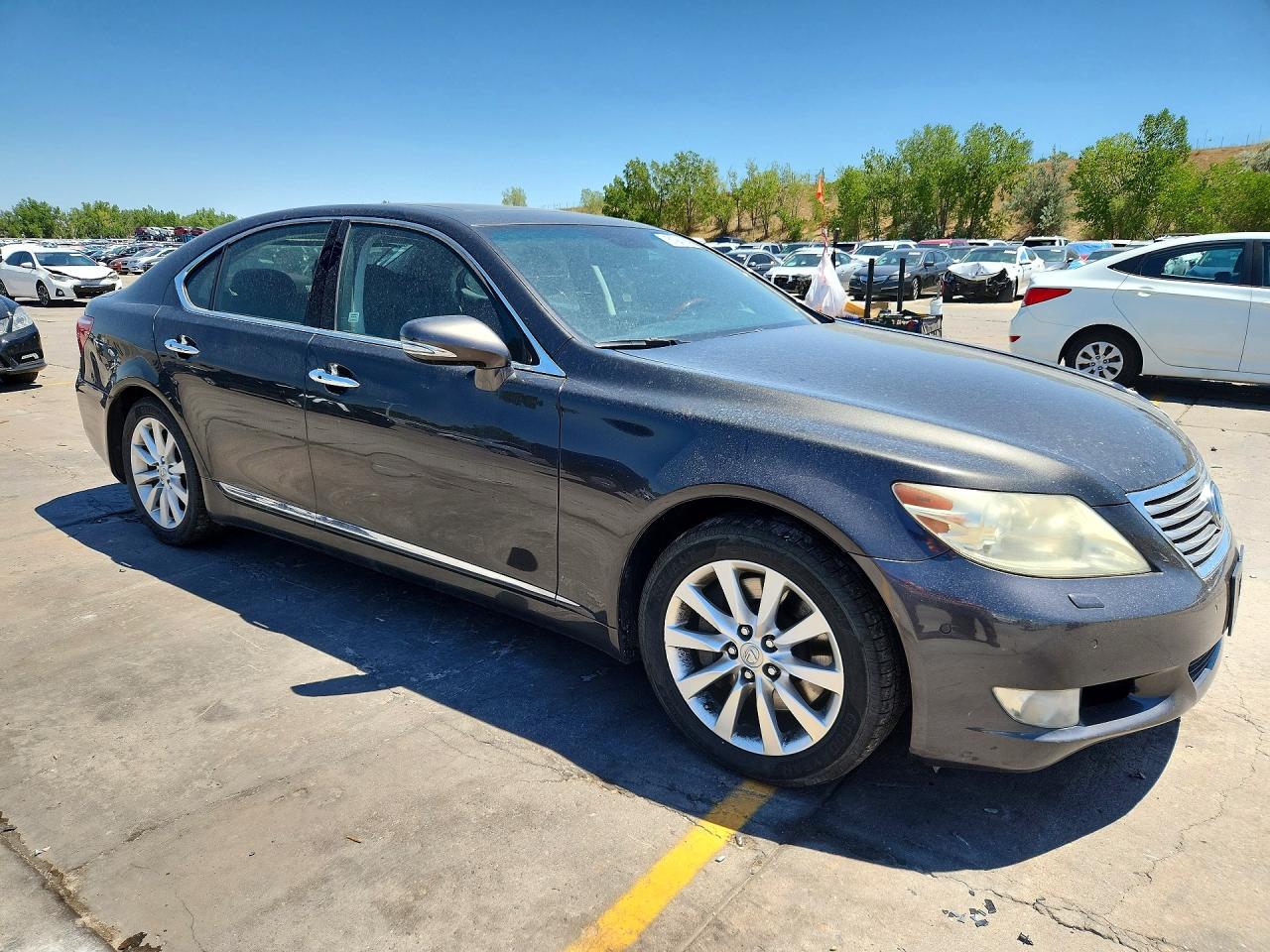 2010 Lexus Ls 460 Base Gray vin: JTHCL5EF3A5004948