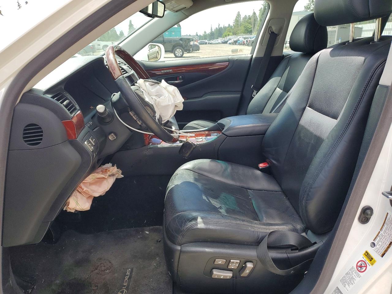 2010 Lexus Ls 460 White vin: JTHCL5EF3A5005596
