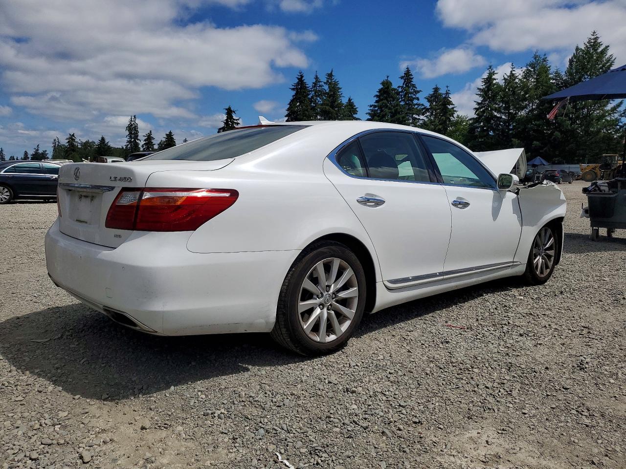 2010 Lexus Ls 460 White vin: JTHCL5EF3A5005596