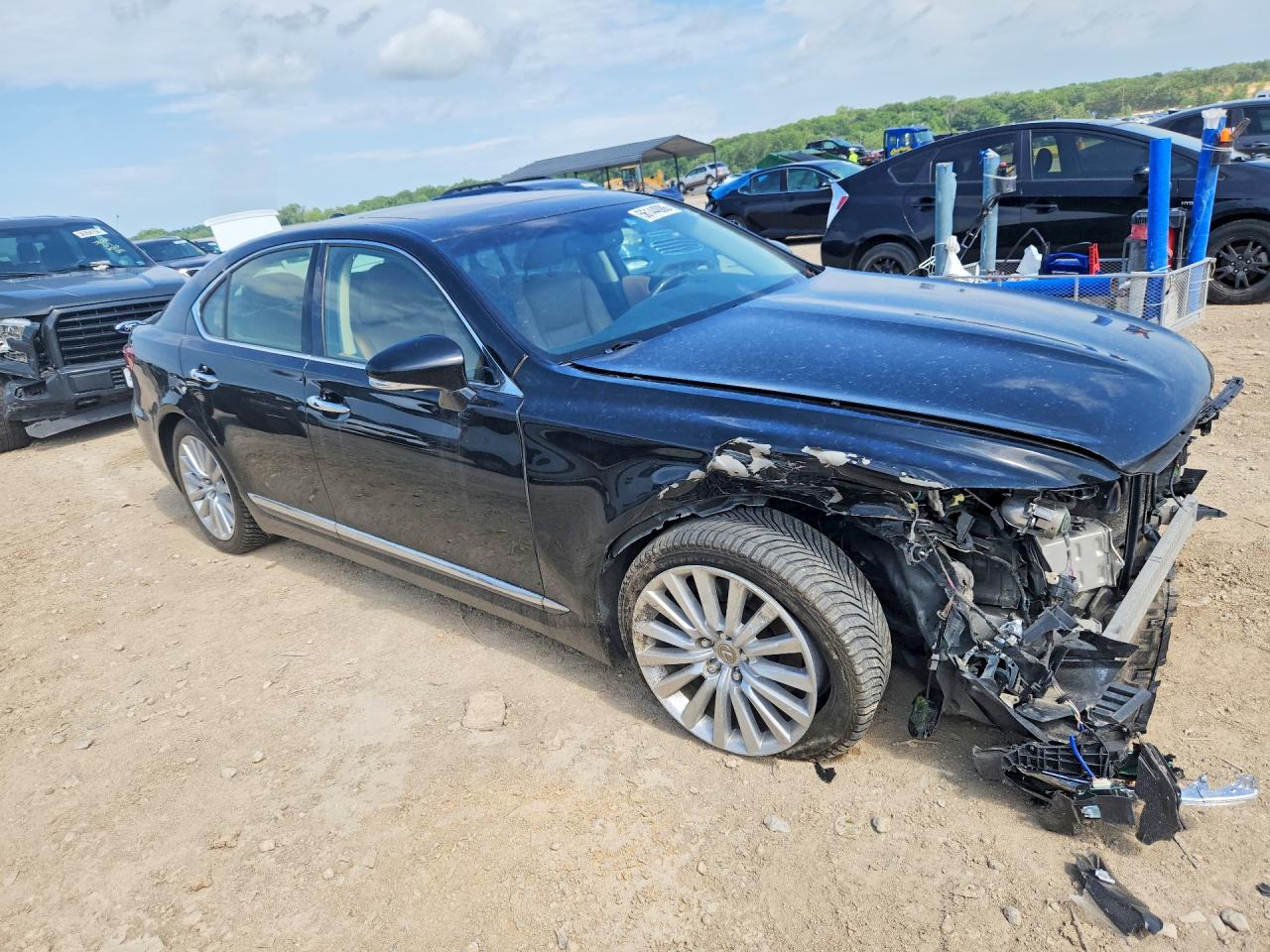 2014 Lexus Ls 460 Black vin: JTHCL5EF3E5021724