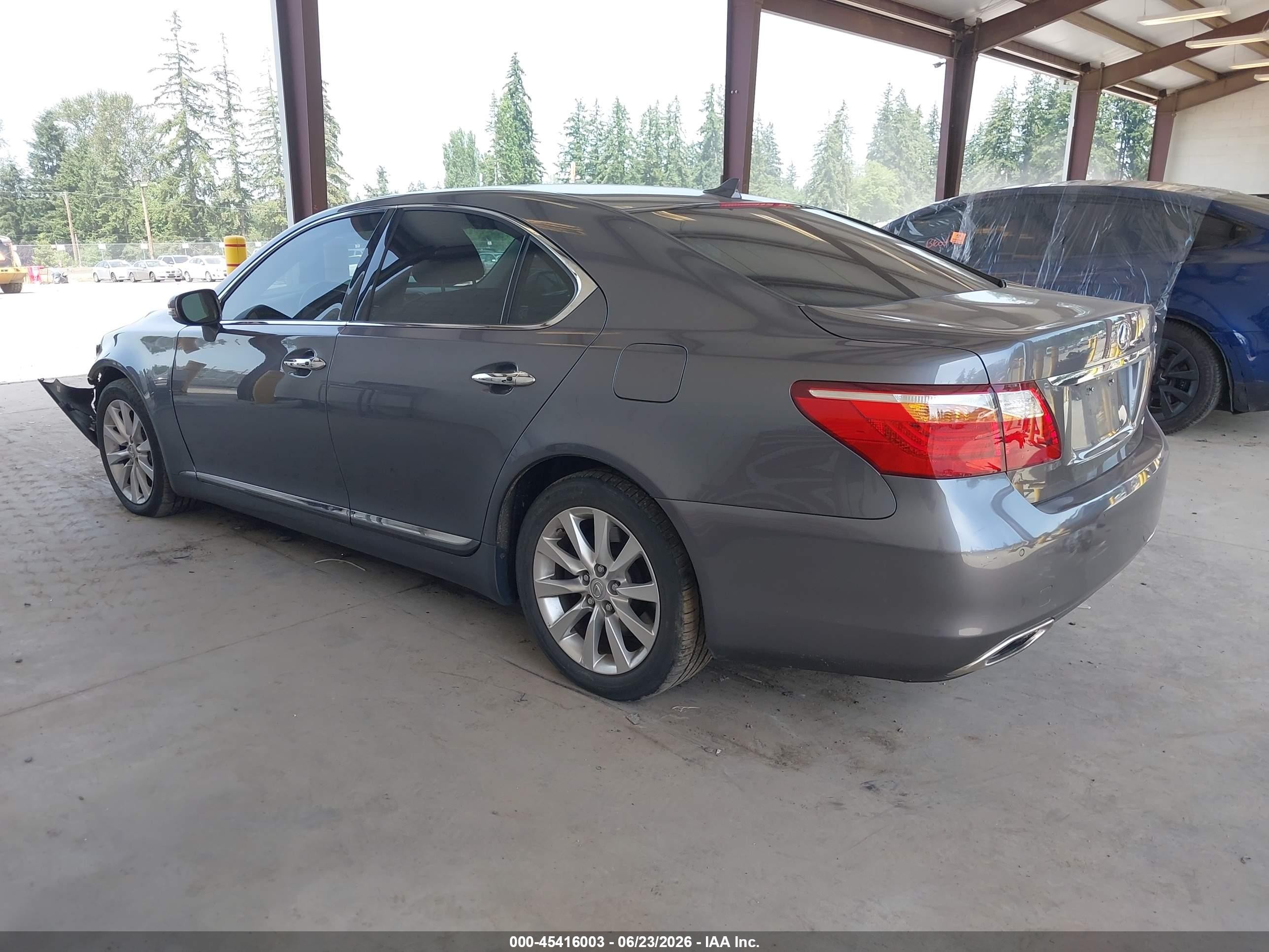 2012 Lexus Ls 460   Gray vin: JTHCL5EF4C5013550