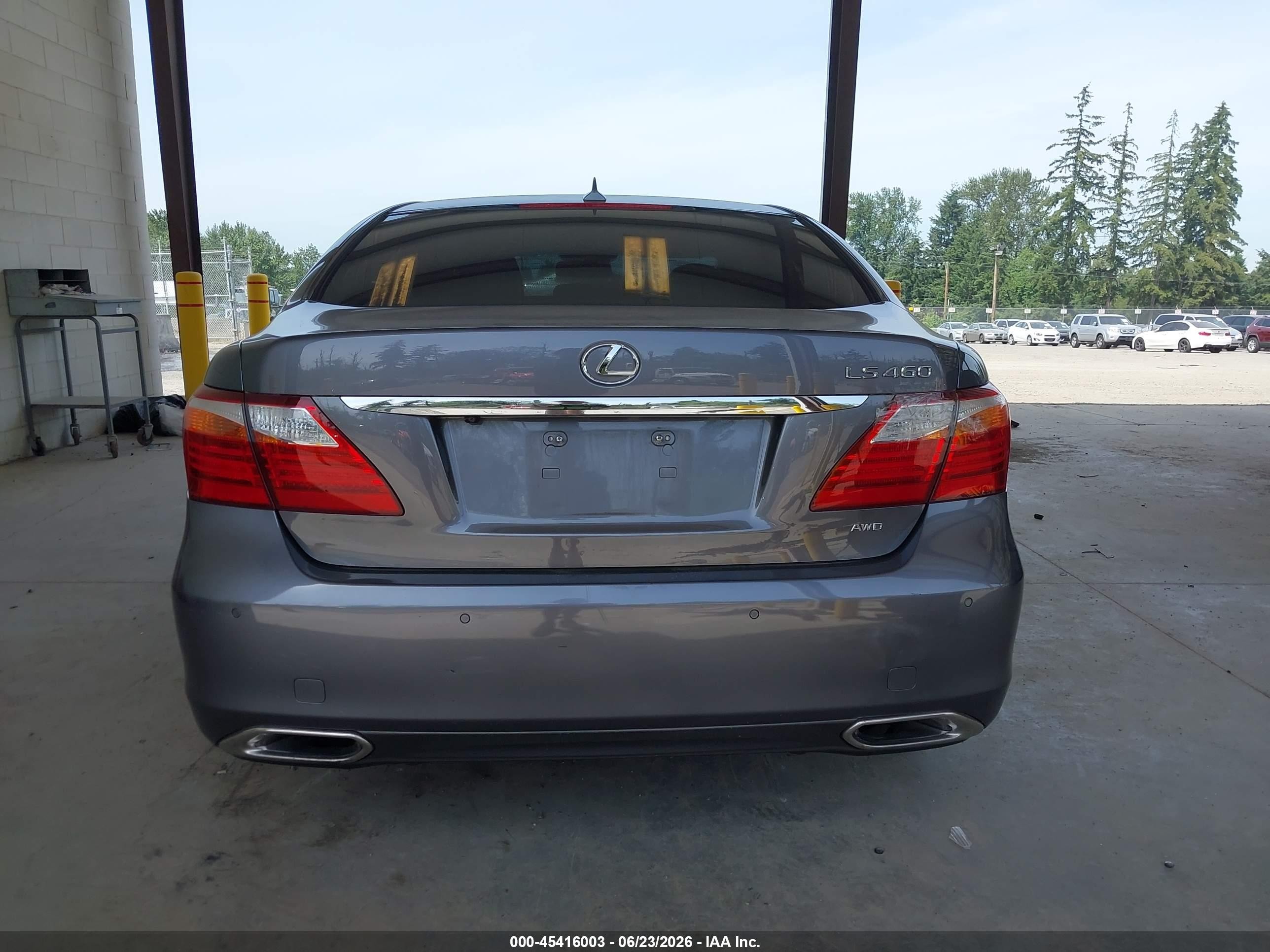 2012 Lexus Ls 460   Gray vin: JTHCL5EF4C5013550
