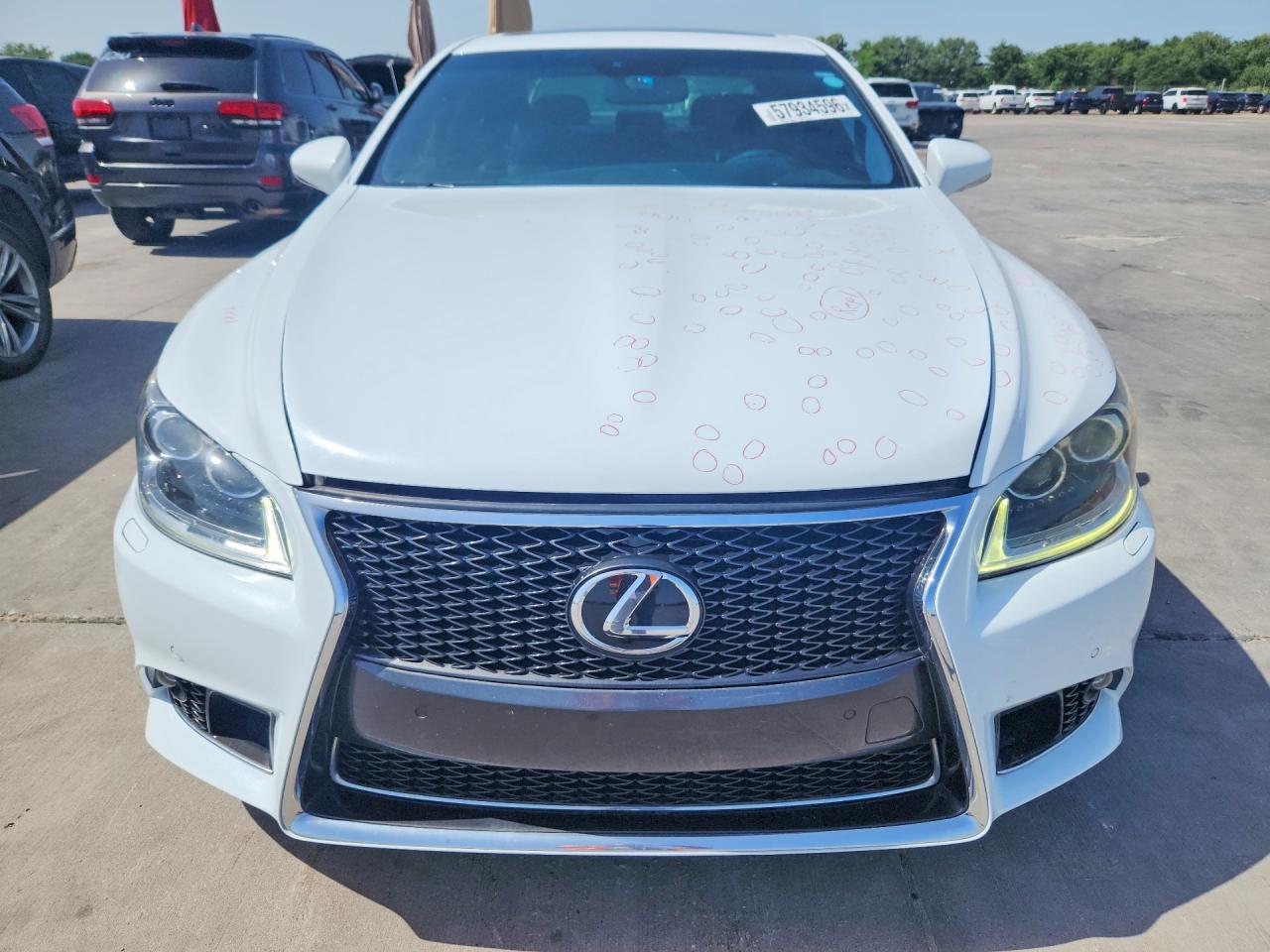 2013 Lexus Ls 460 Белый vin: JTHCL5EF4D5015932