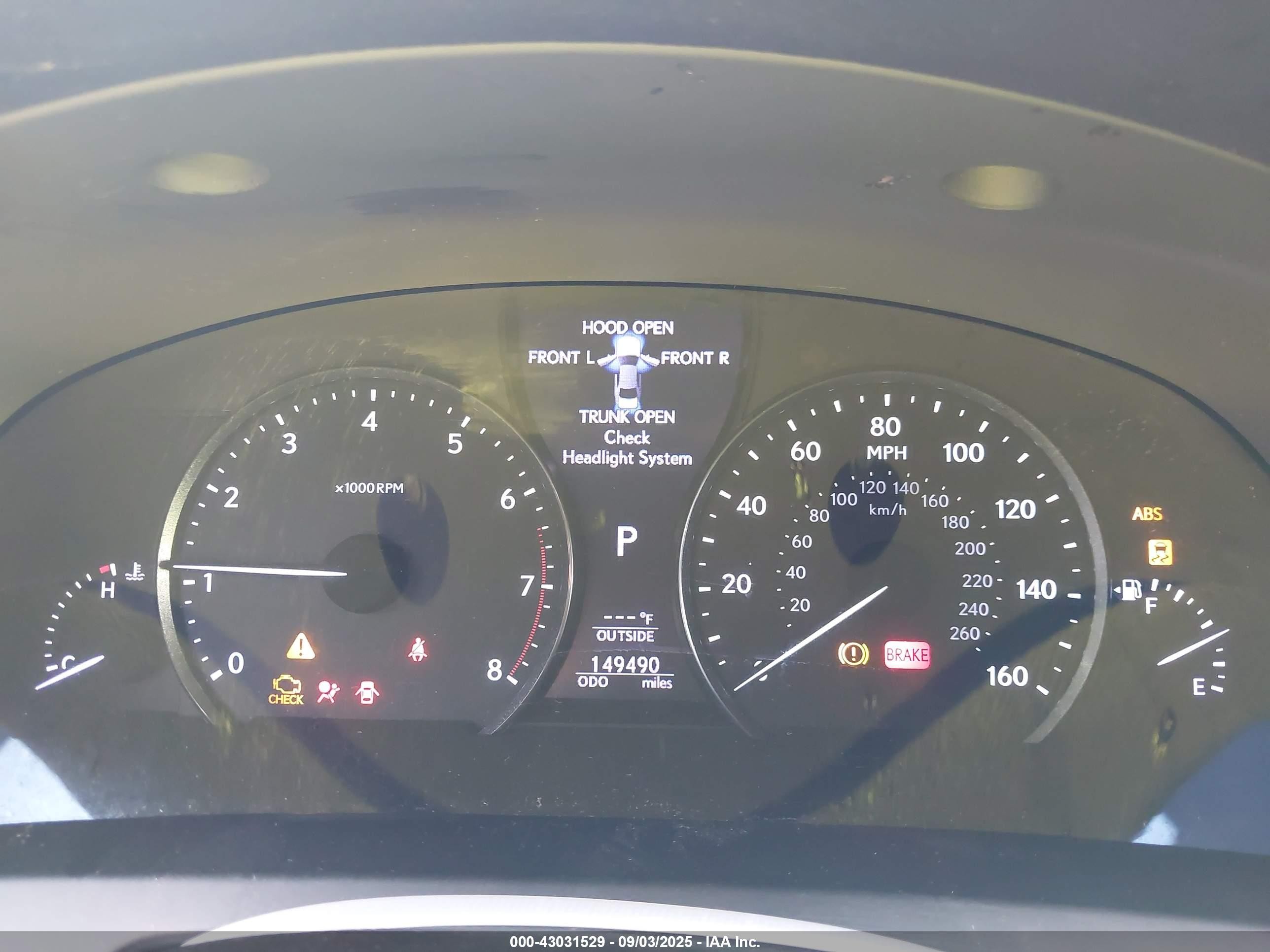 2013 Lexus Ls 460 Серебряный vin: JTHCL5EF4D5019317