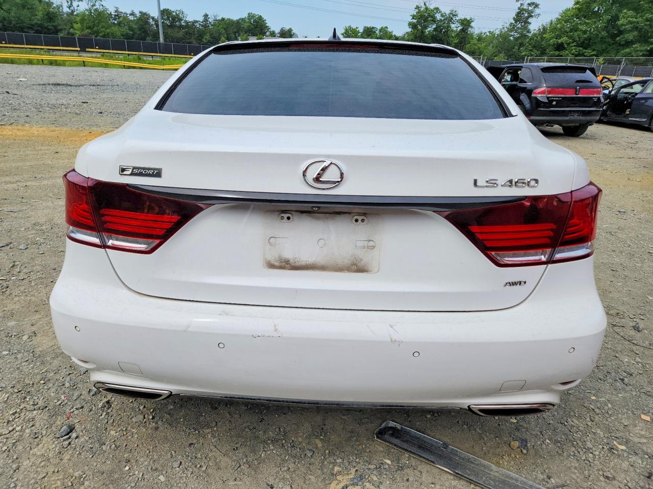 2015 Lexus Ls 460 White vin: JTHCL5EF4F5024374