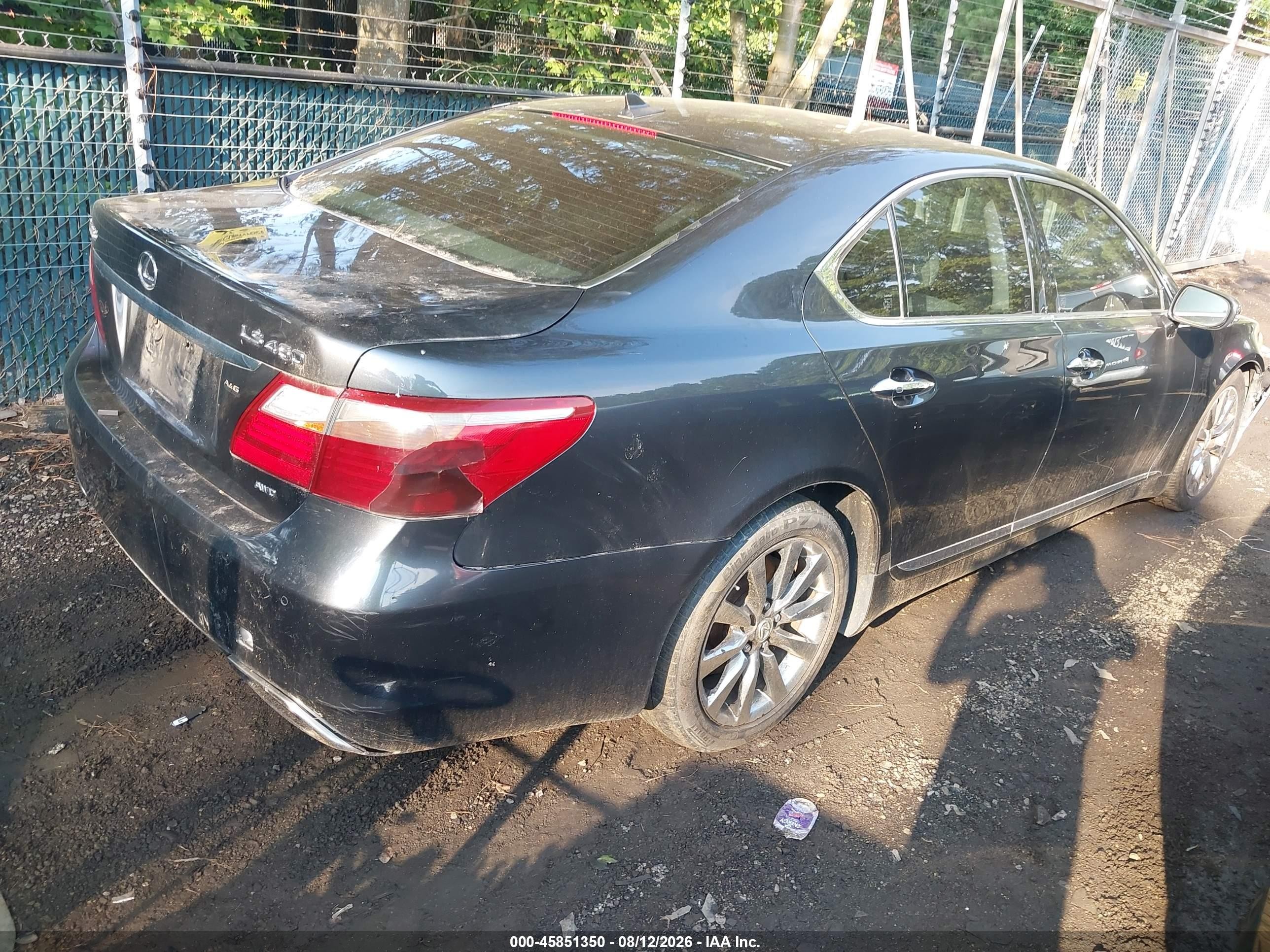 2010 Lexus Ls 460   Gray vin: JTHCL5EF5A5005695