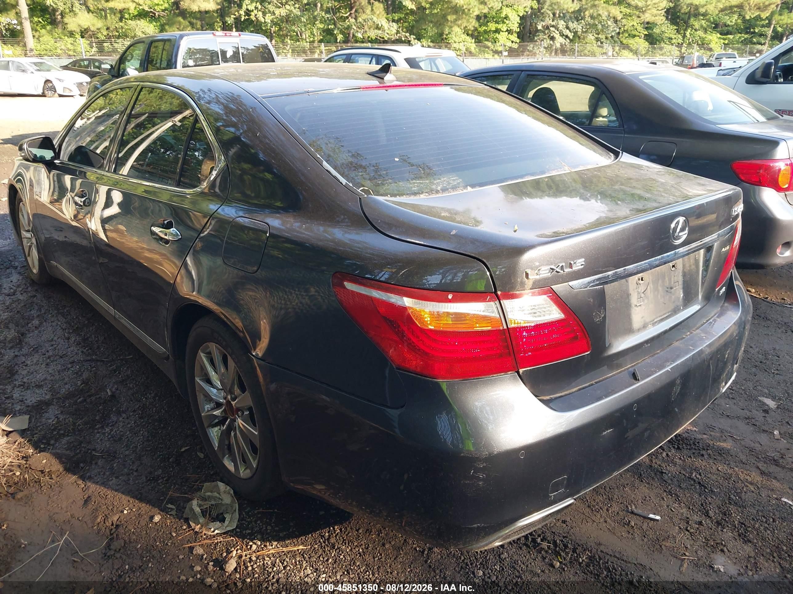 2010 Lexus Ls 460   Gray vin: JTHCL5EF5A5005695